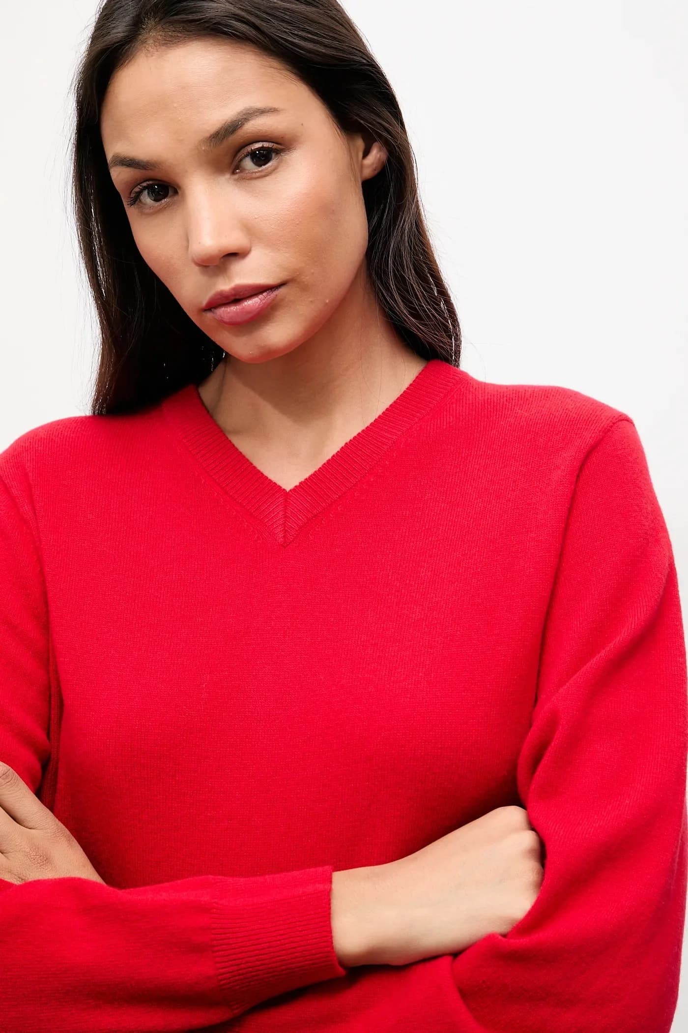 Свитер из мериносовой шерсти с шарфом - фото 5