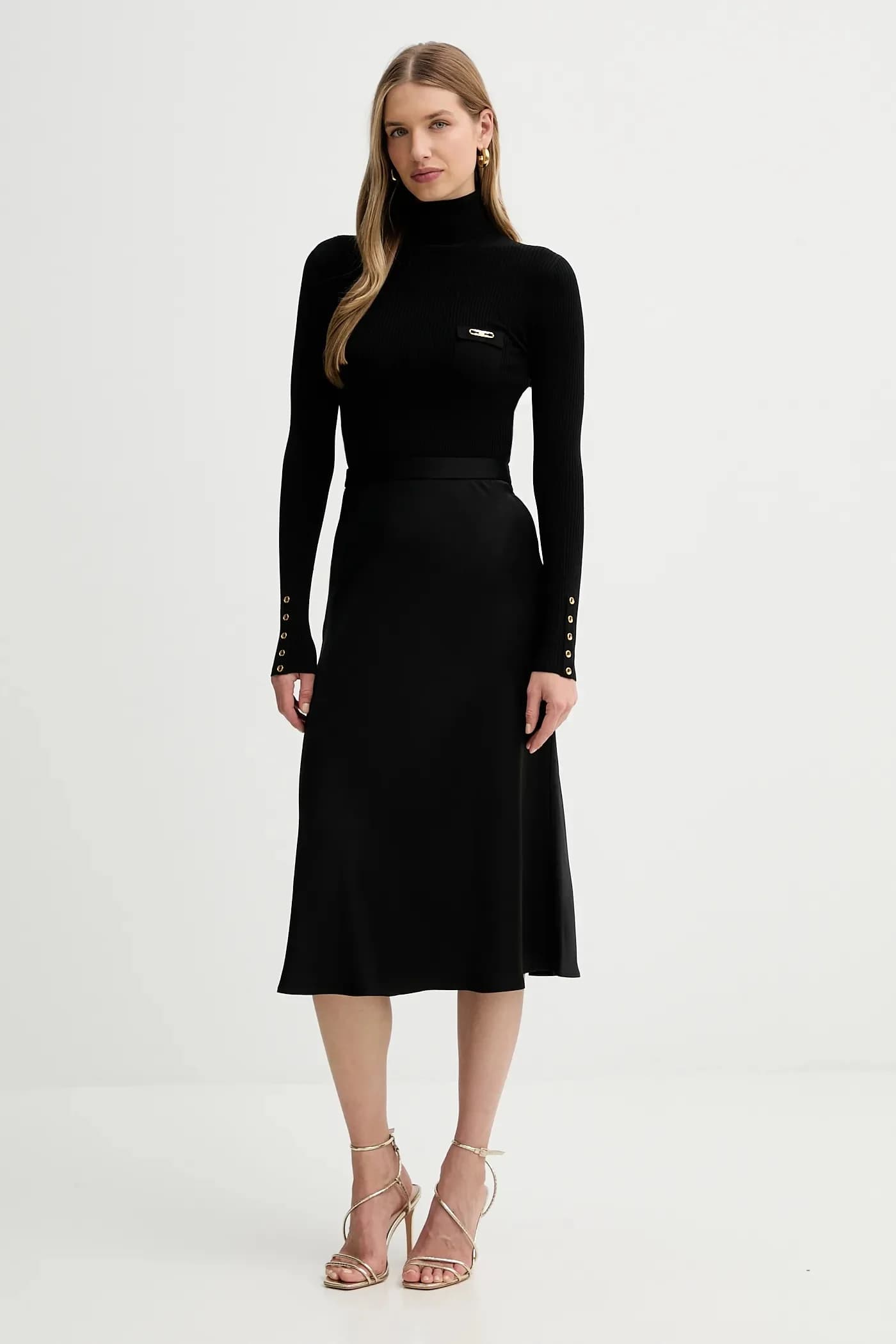 Платье с добавлением шелка