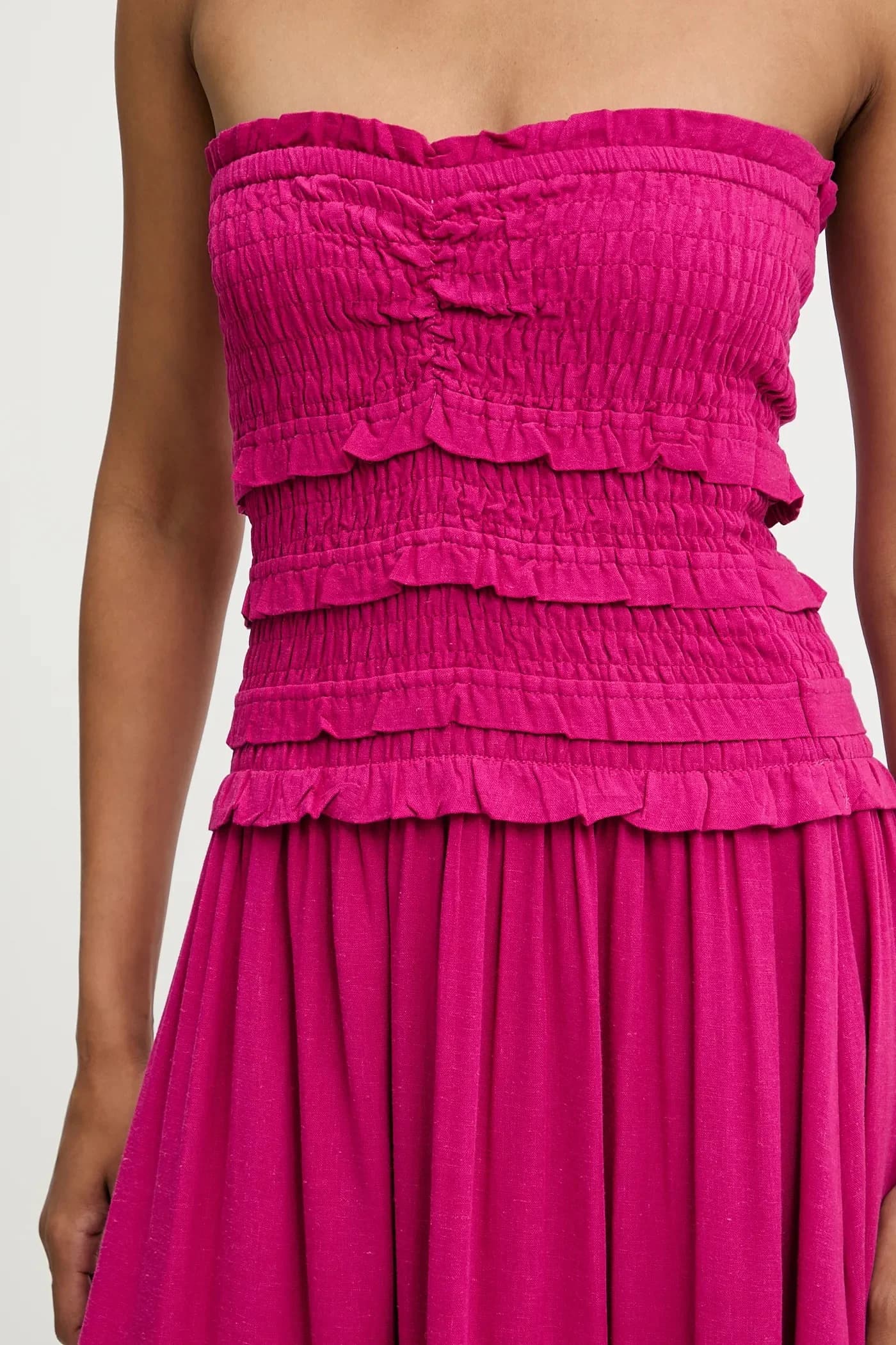 Льняное платье - фото 5