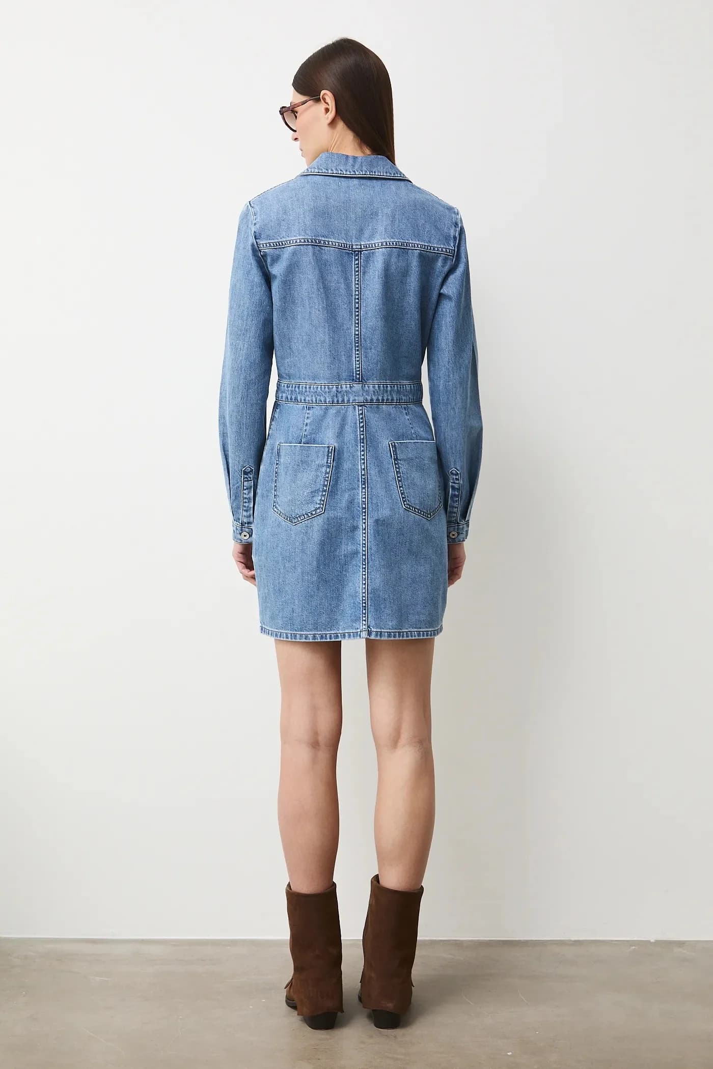 Джинсовое платье - фото 3