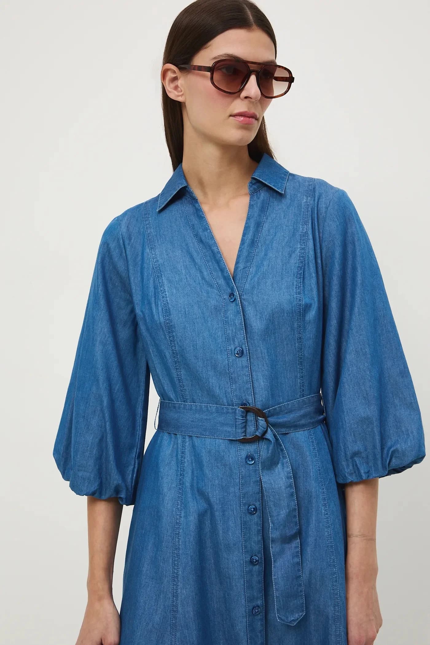 Джинсовое платье - фото 4