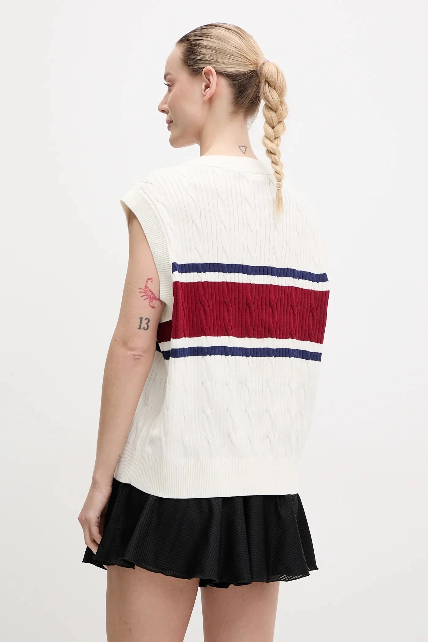 Хлопковый жилет в стиле ретро - фото 2