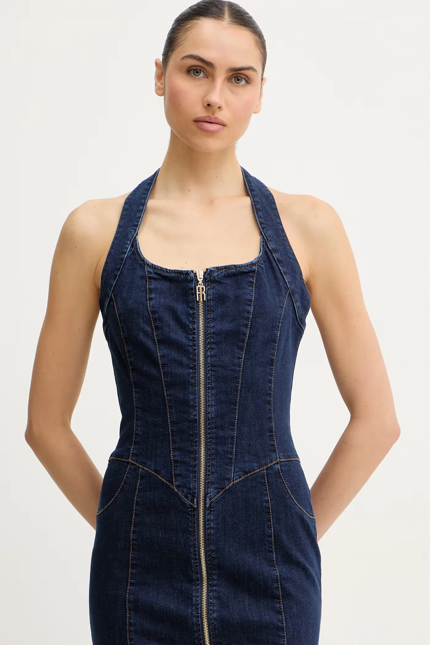 Джинсовое платье - фото 4