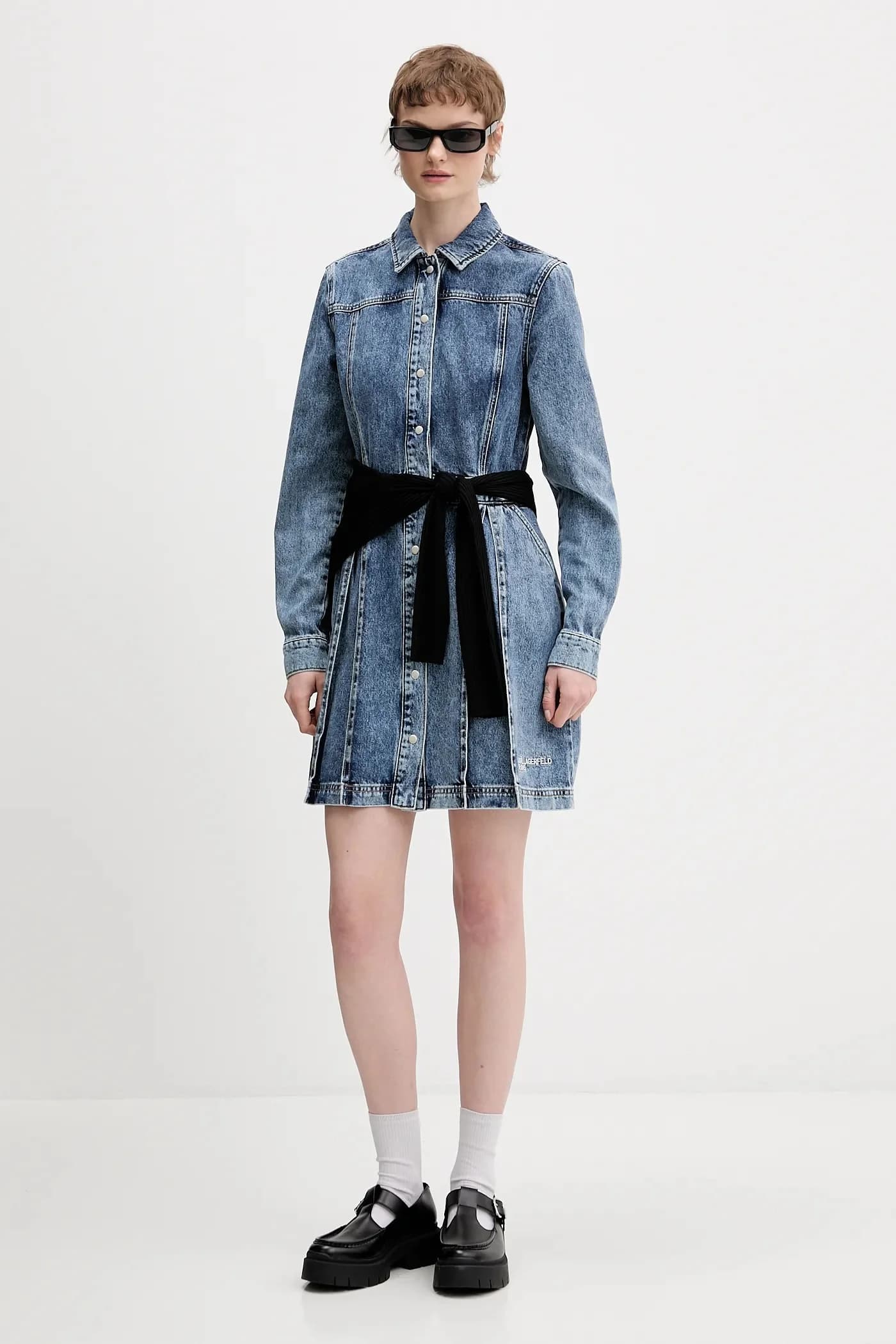 Джинсовое платье - фото 2