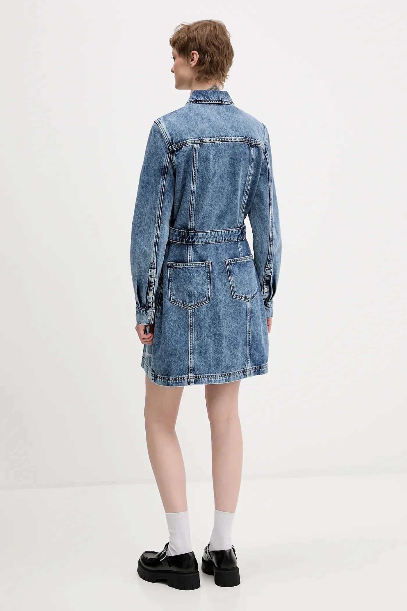 Джинсовое платье - фото 3