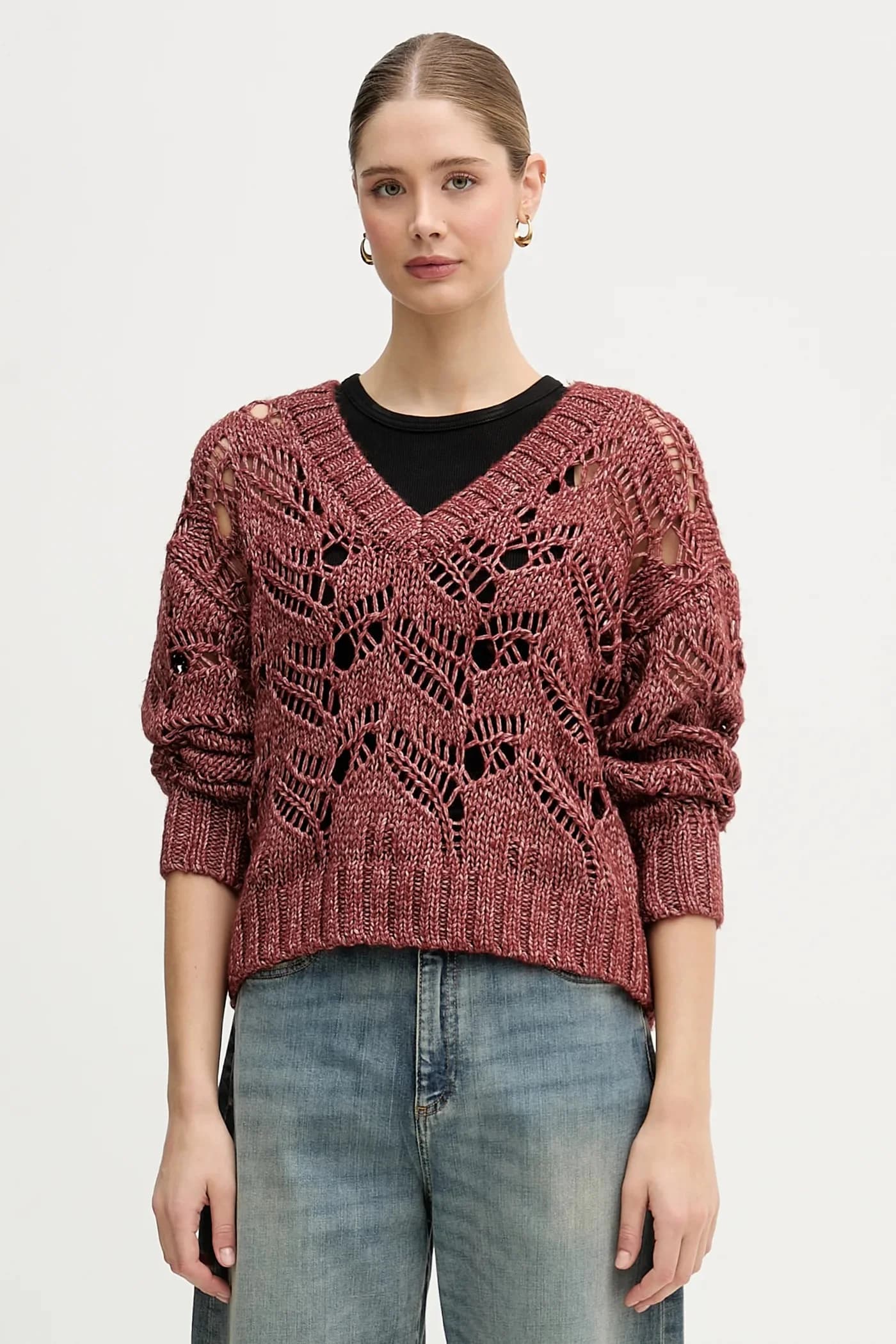 Свитер из смесовой шерсти