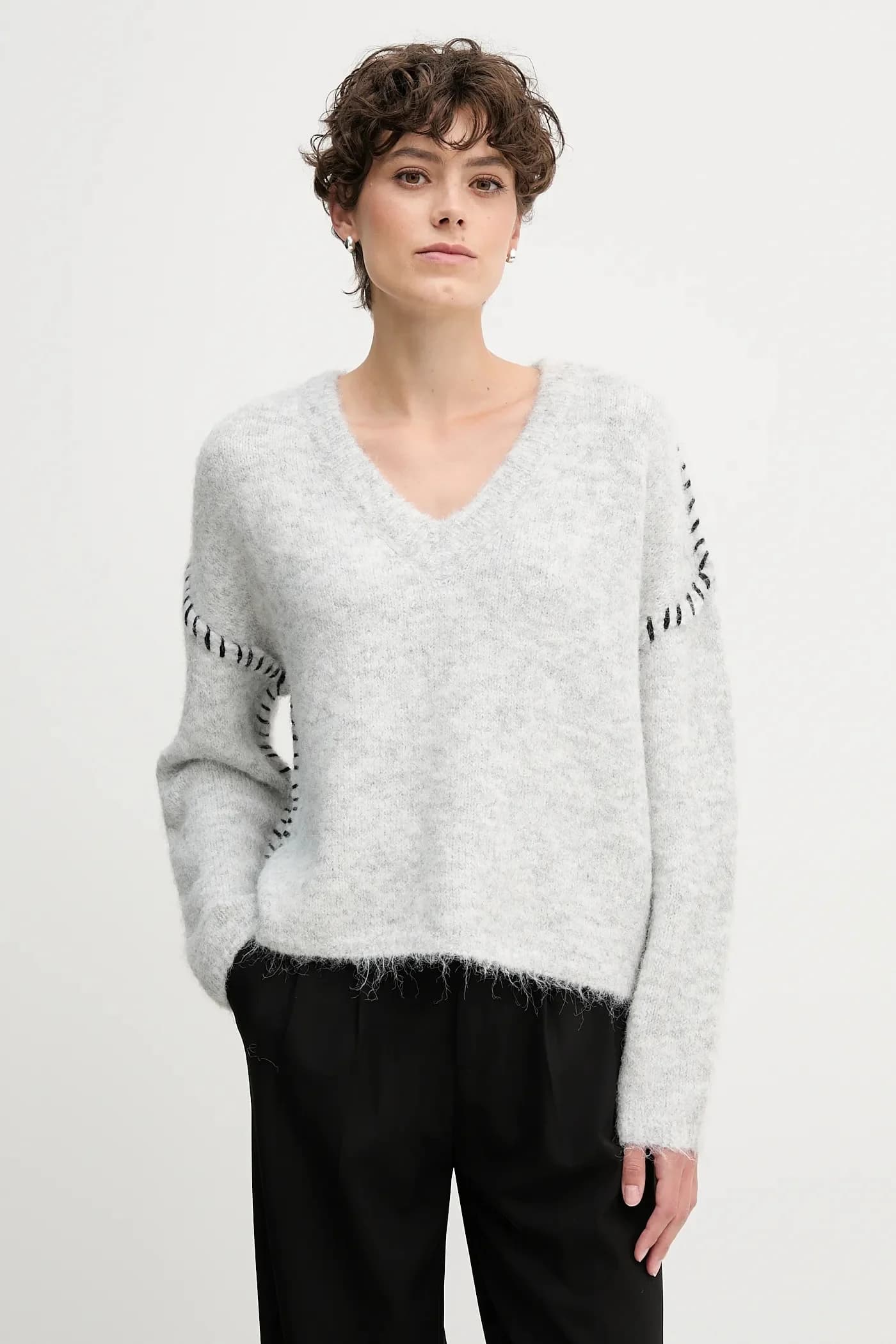 Свитер из смесовой шерсти