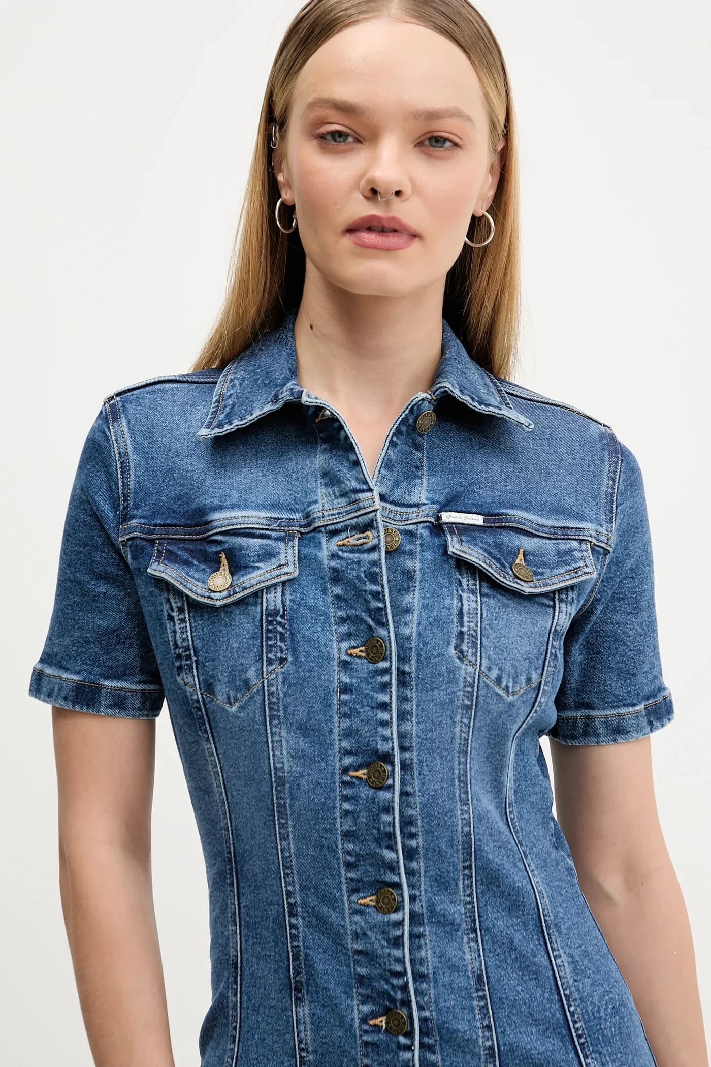 Джинсовое платье - фото 4