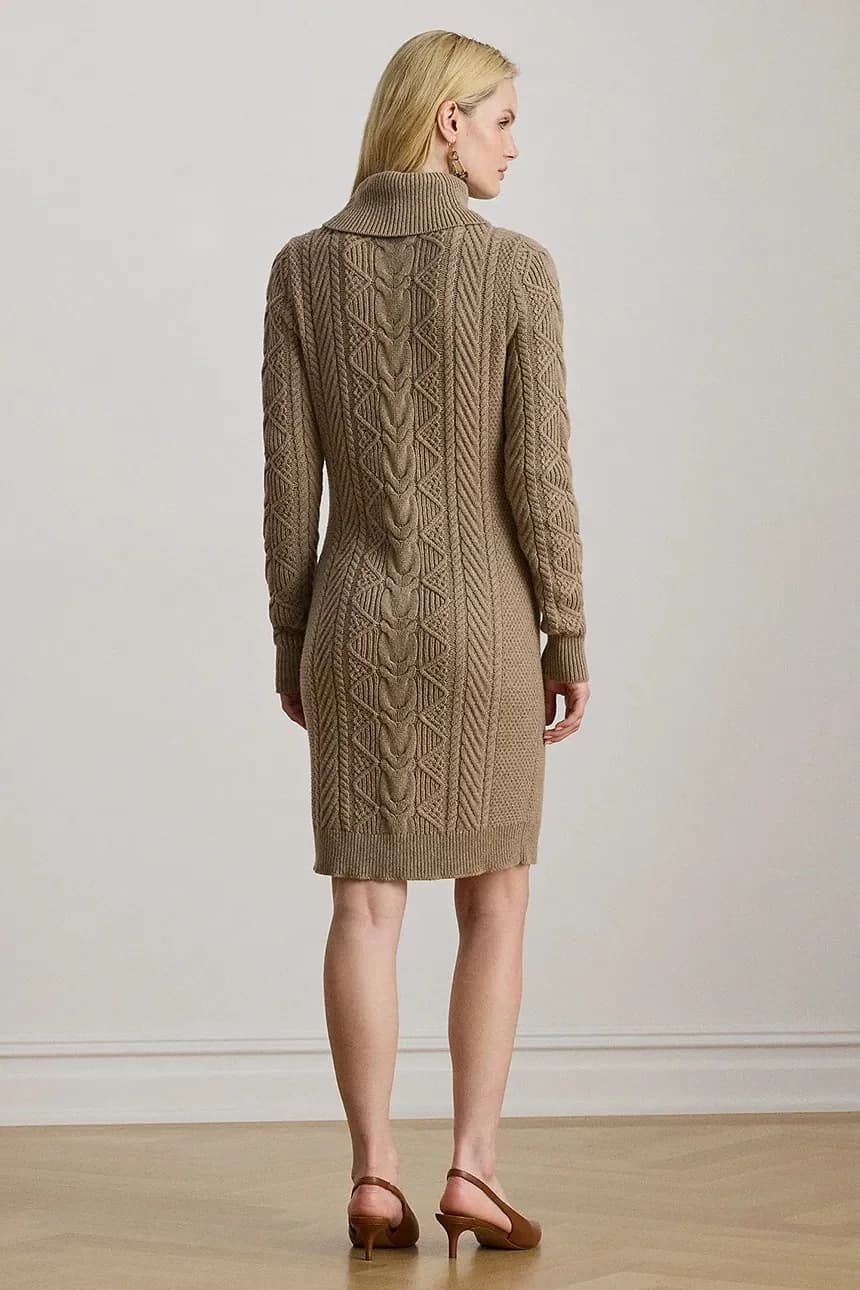 Платье из смесовой шерсти - фото 2