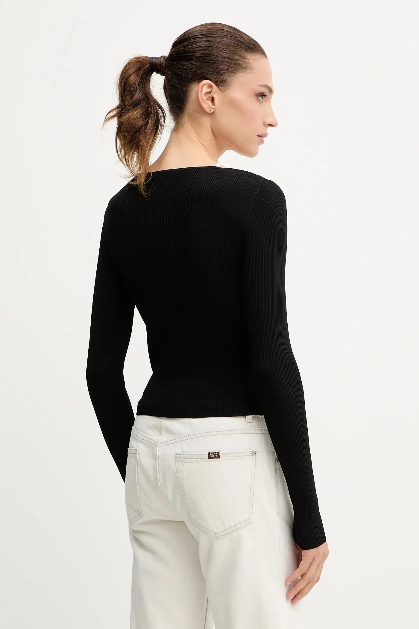 Свитер из смесового шелка - фото 3