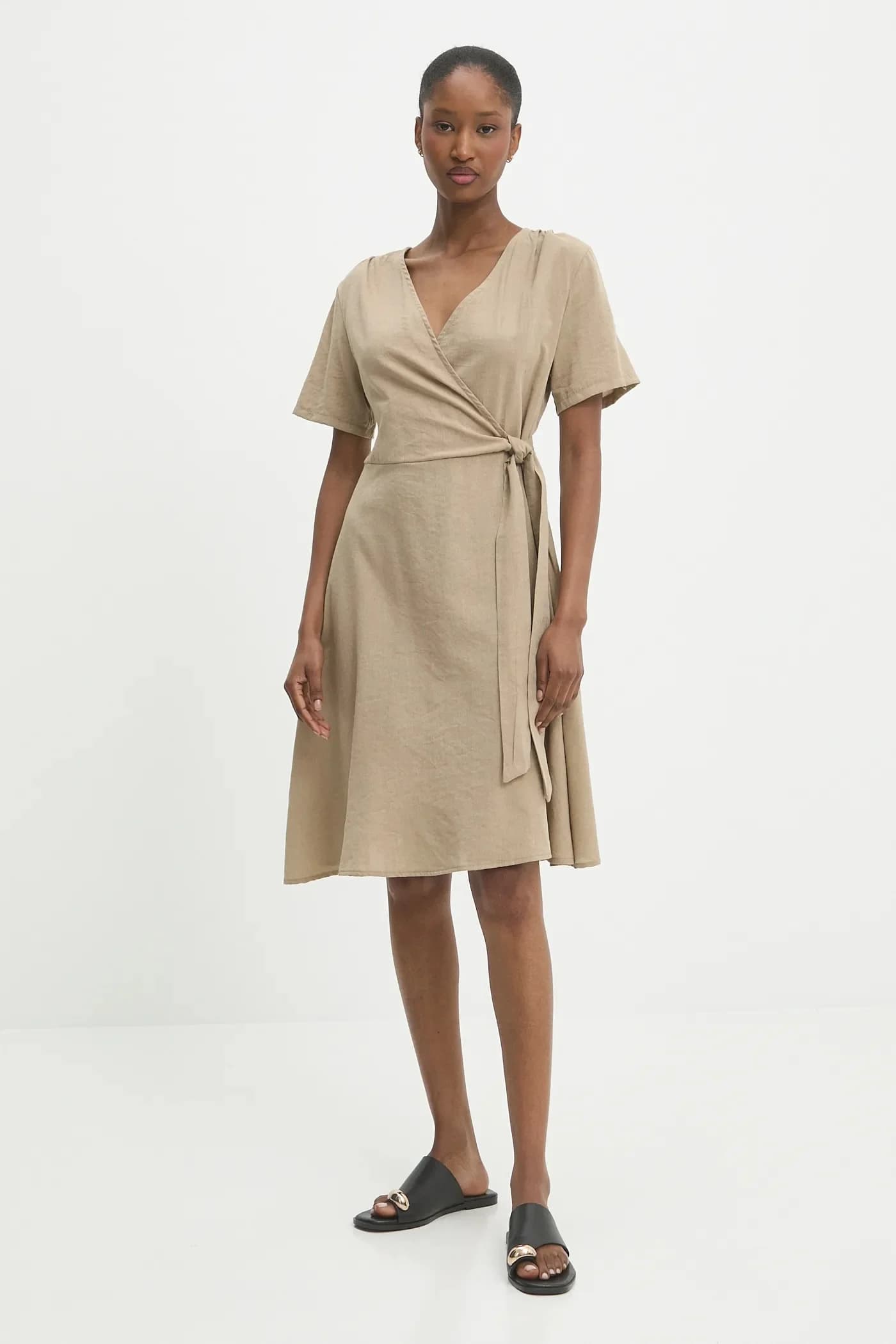 Льняное платье - фото 2