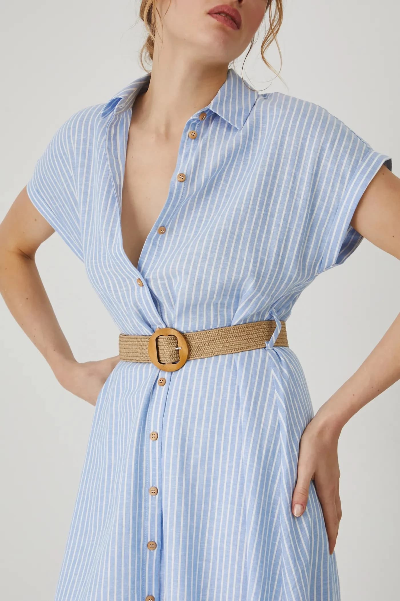 Льняное платье - фото 5