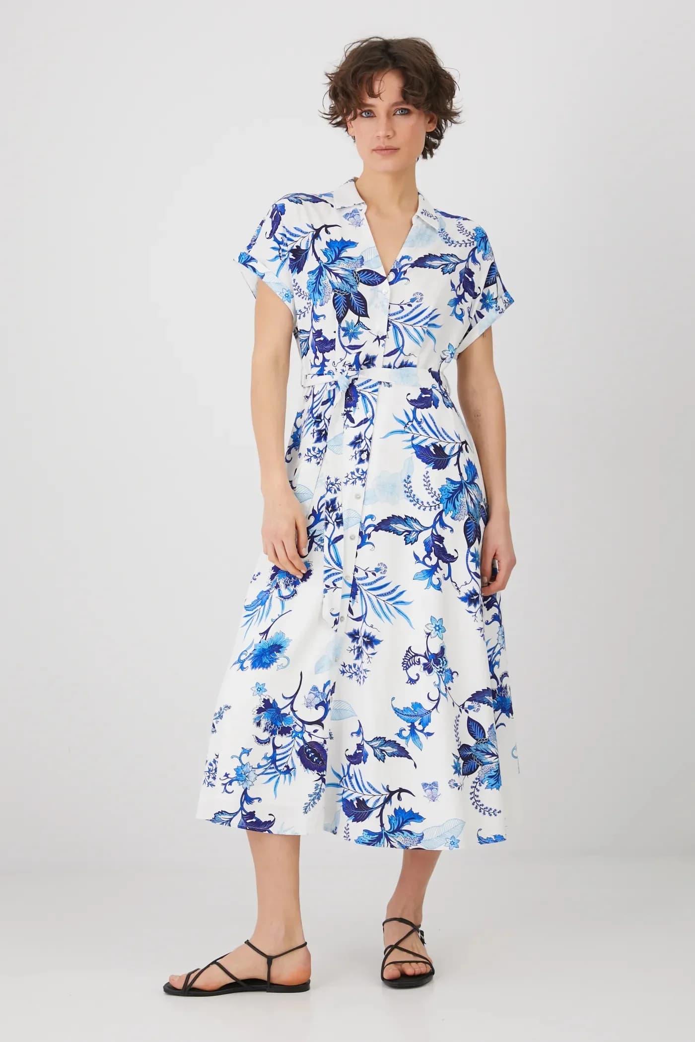 Платье из смесового льна - фото 2