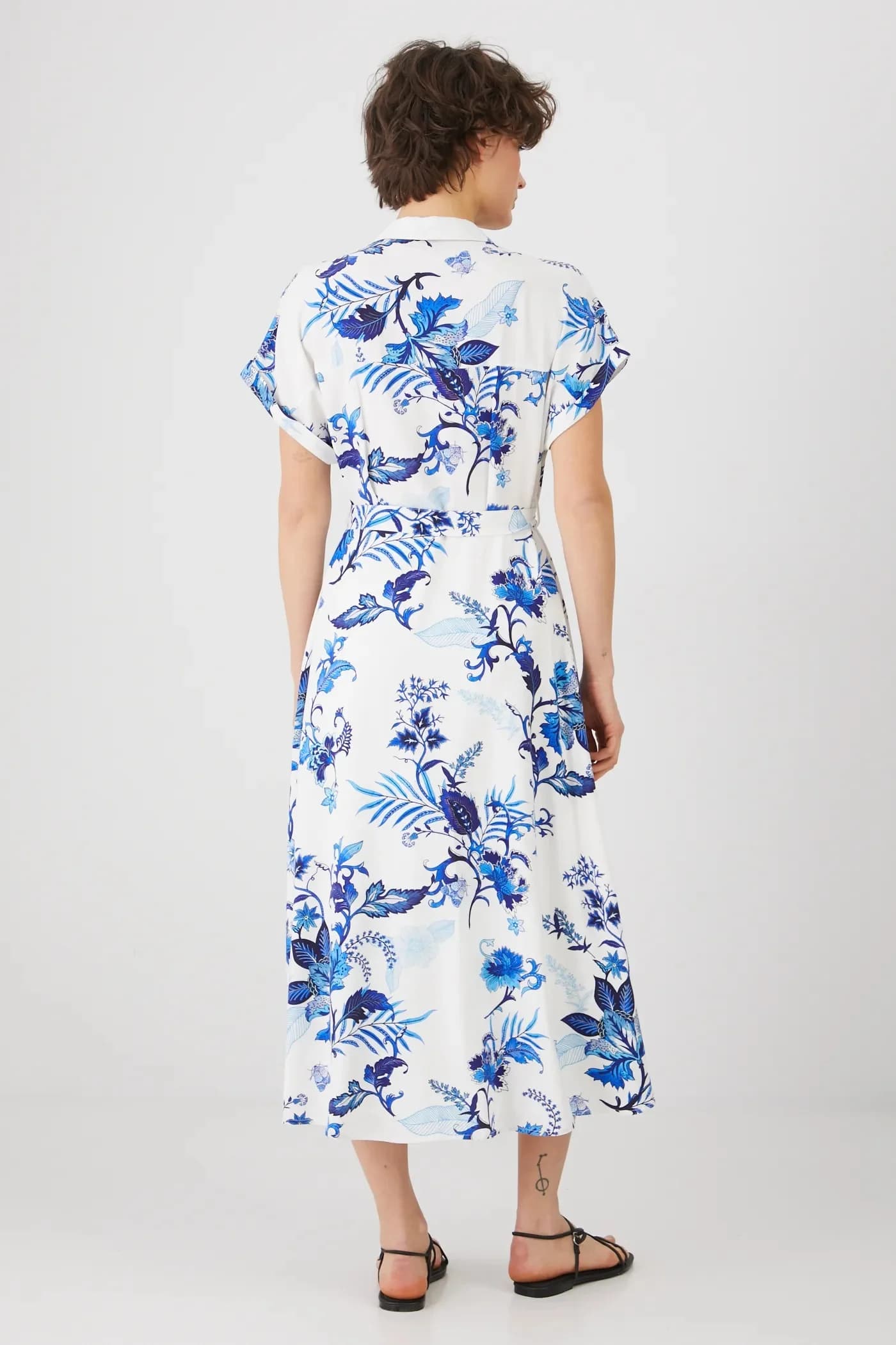 Платье из смесового льна - фото 3