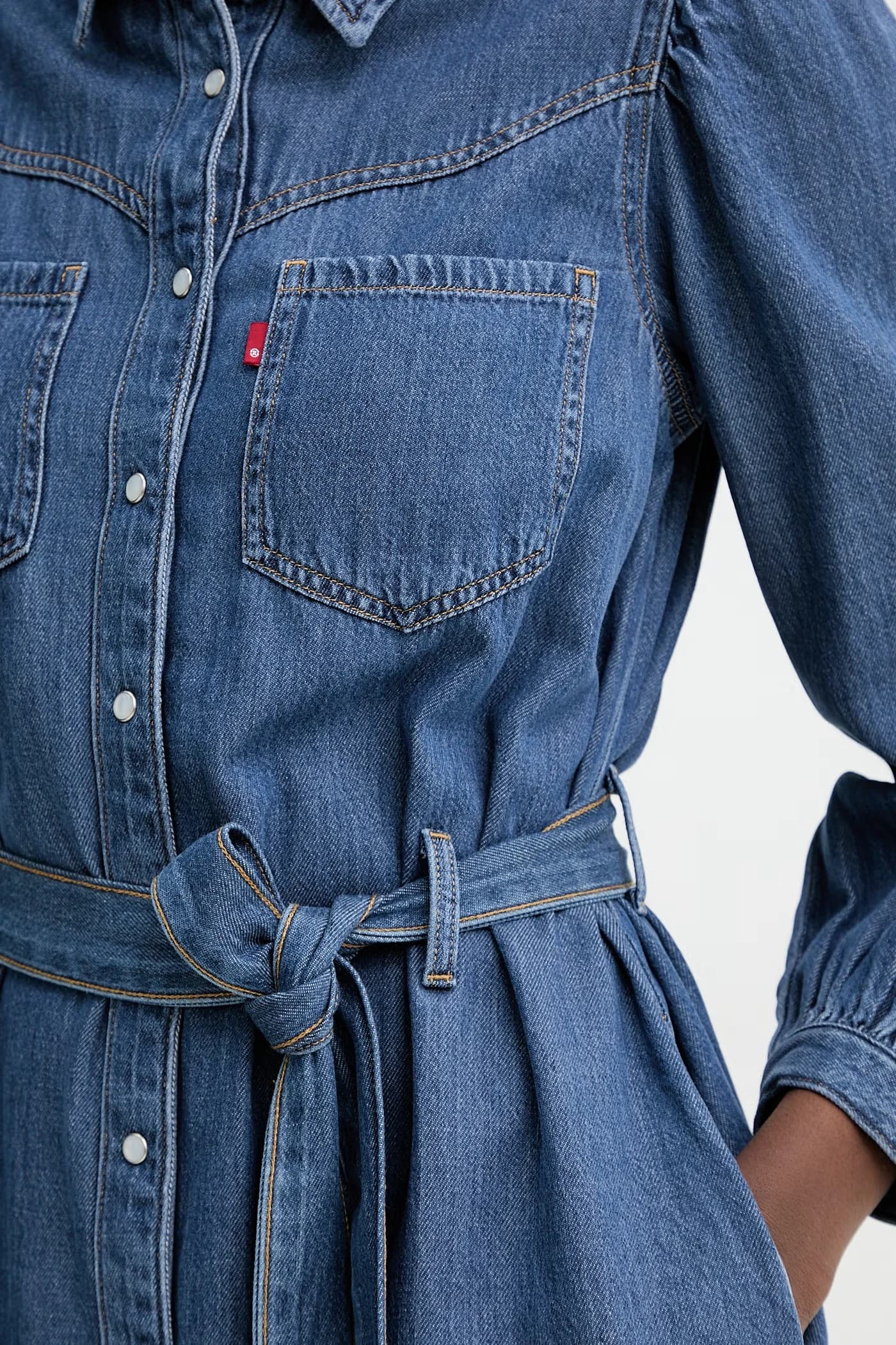 Джинсовое платье JOURNEY LS MAXI - фото 5