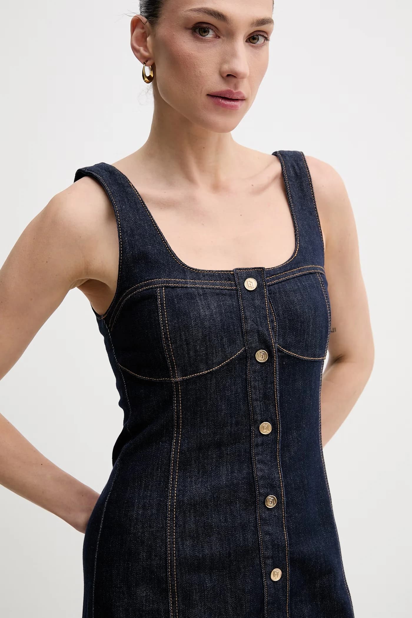 Джинсовое платье - фото 4