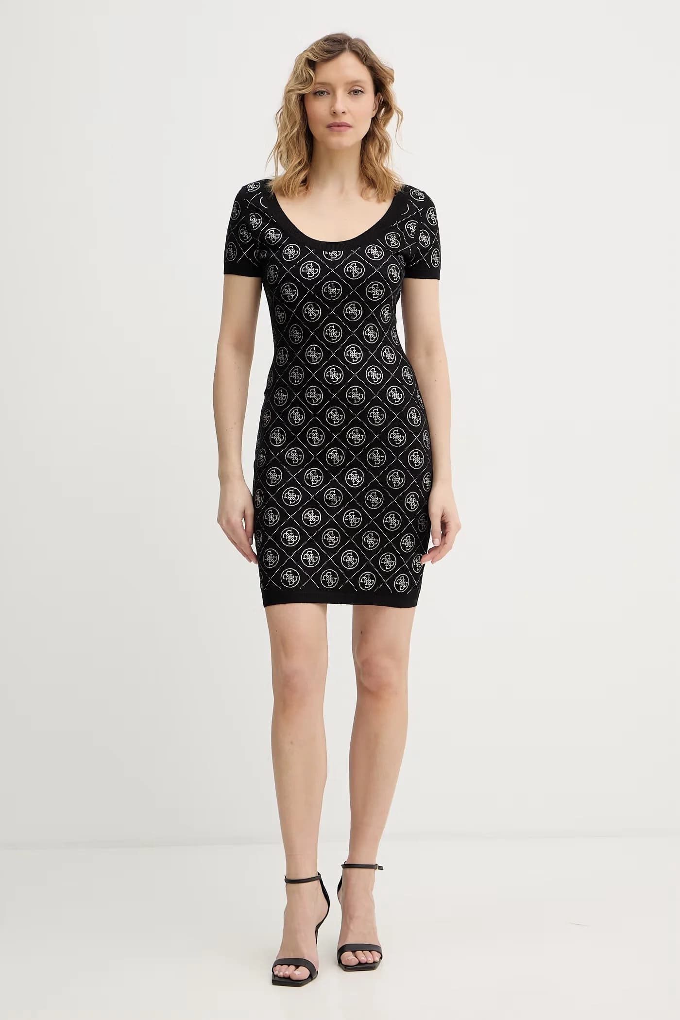 Платье из смесовой шерсти 4G. - фото 2