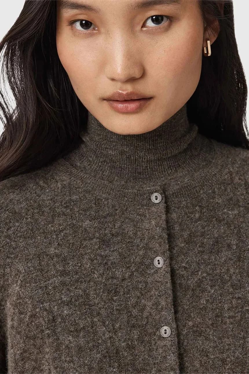 Платье и кардиган из шерсти - фото 5