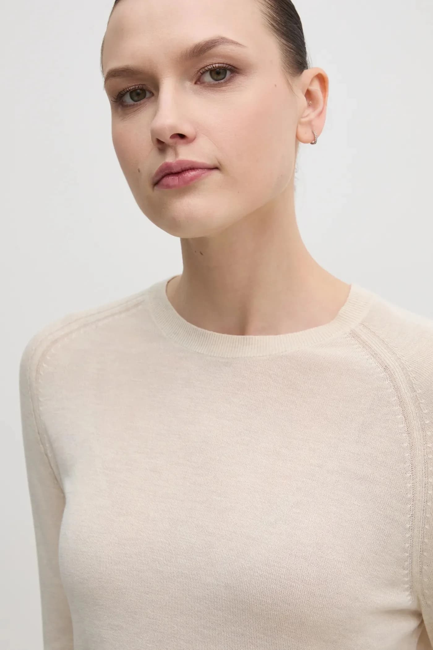 Свитер из смесового шелка - фото 4