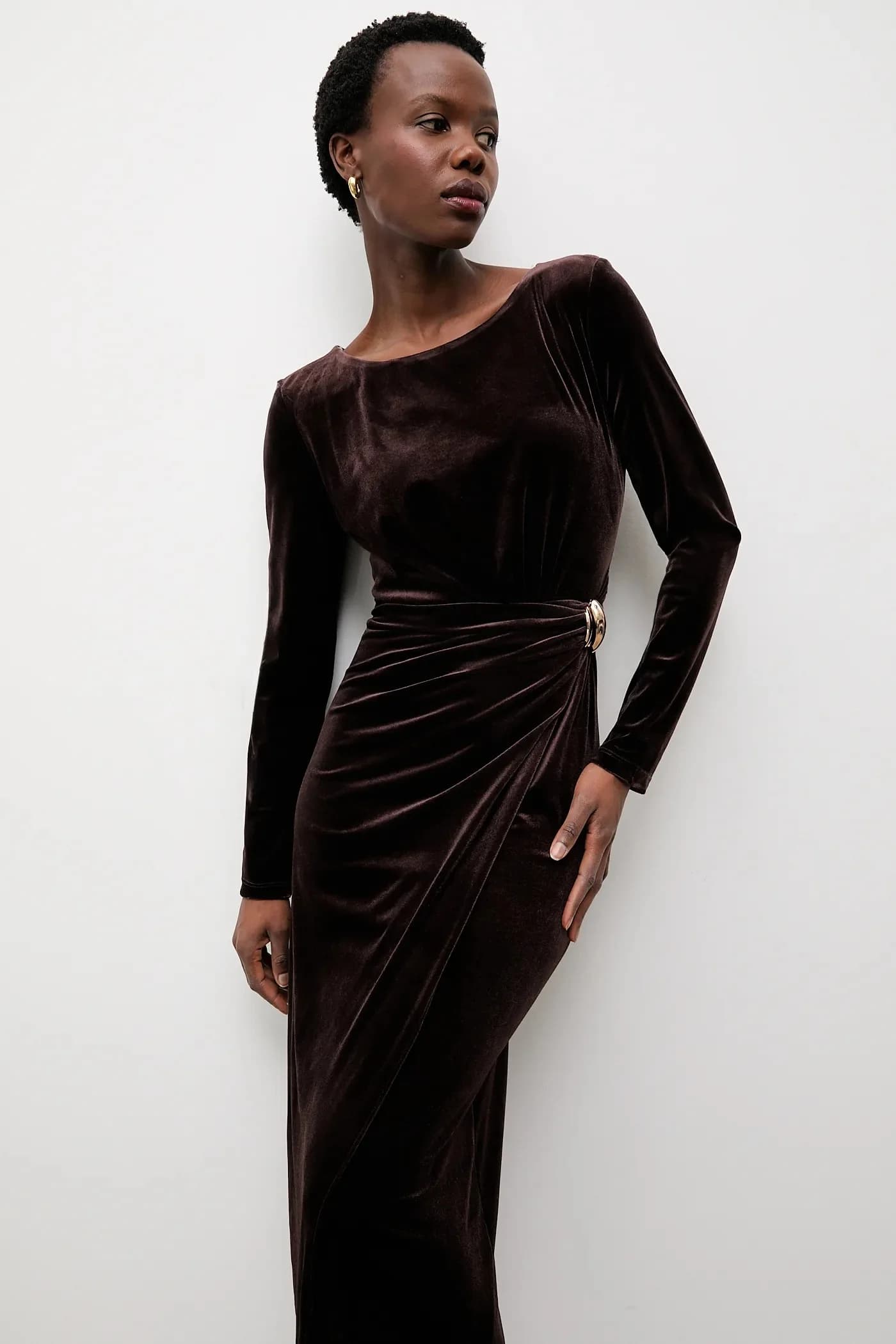 Велюровое платье