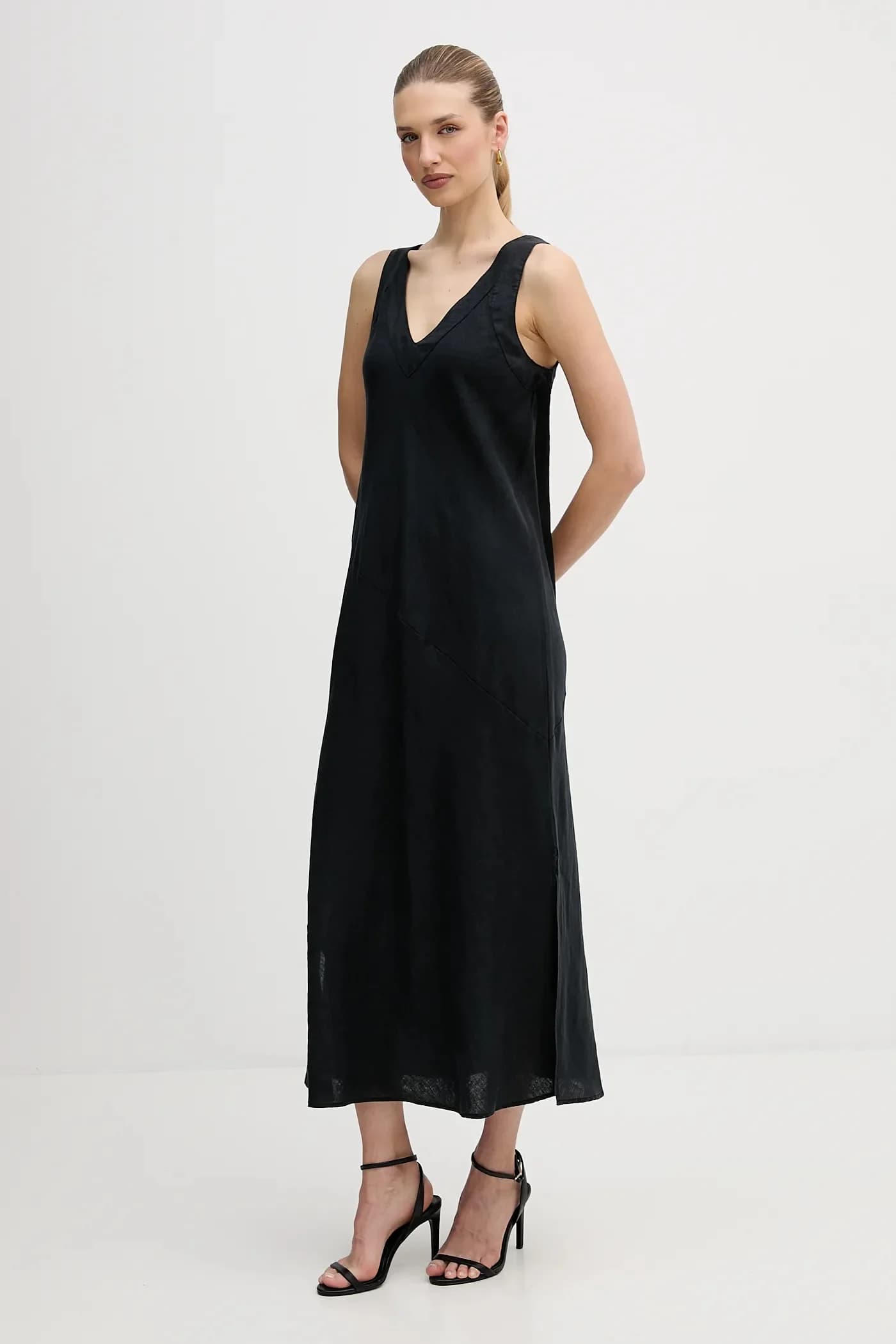 Льняное платье - фото 2