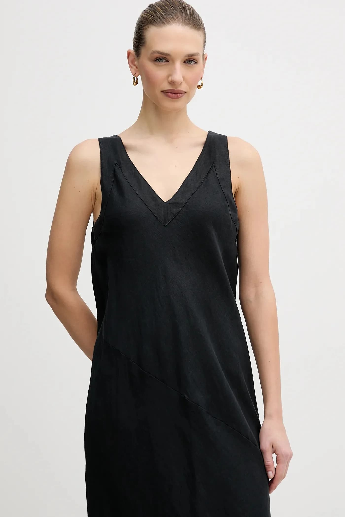 Льняное платье - фото 4