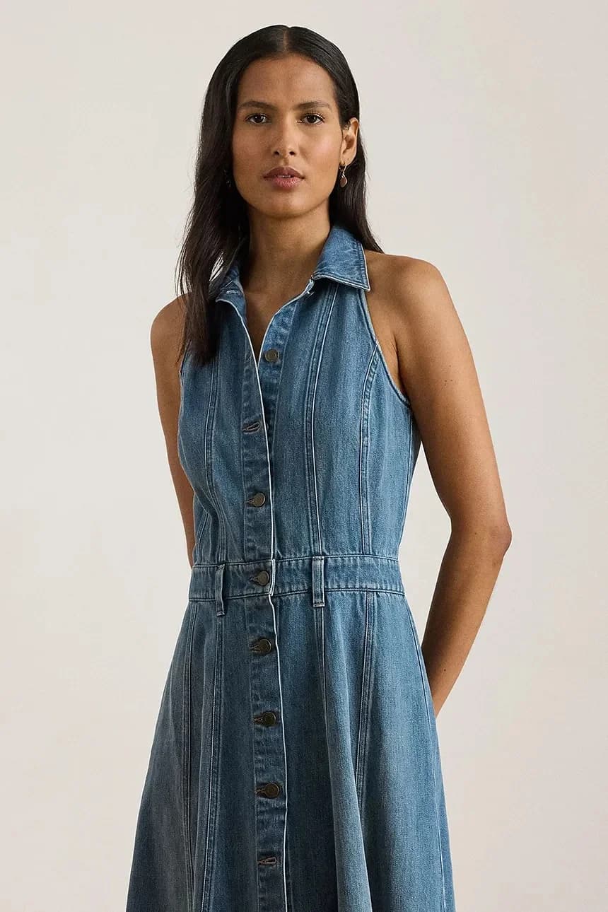 Джинсовое платье - фото 3