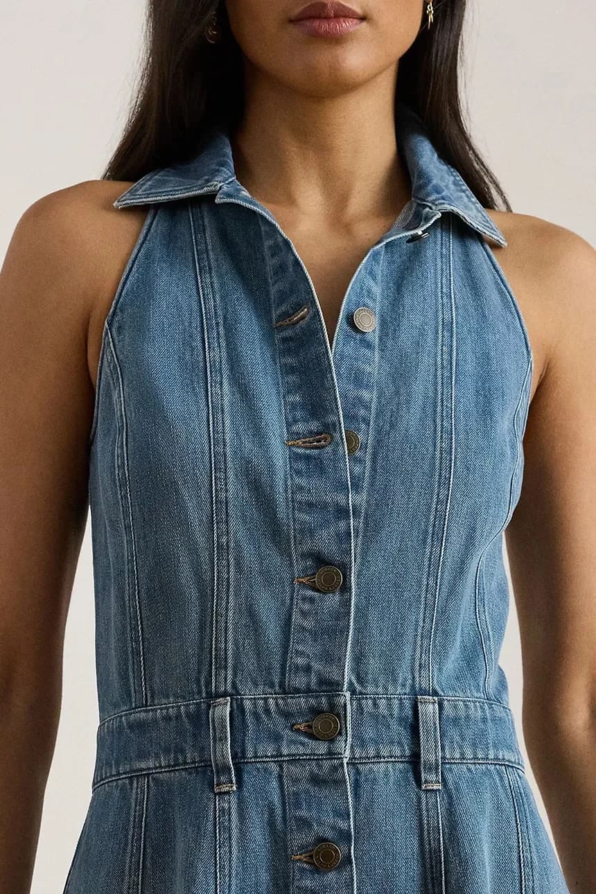 Джинсовое платье - фото 4