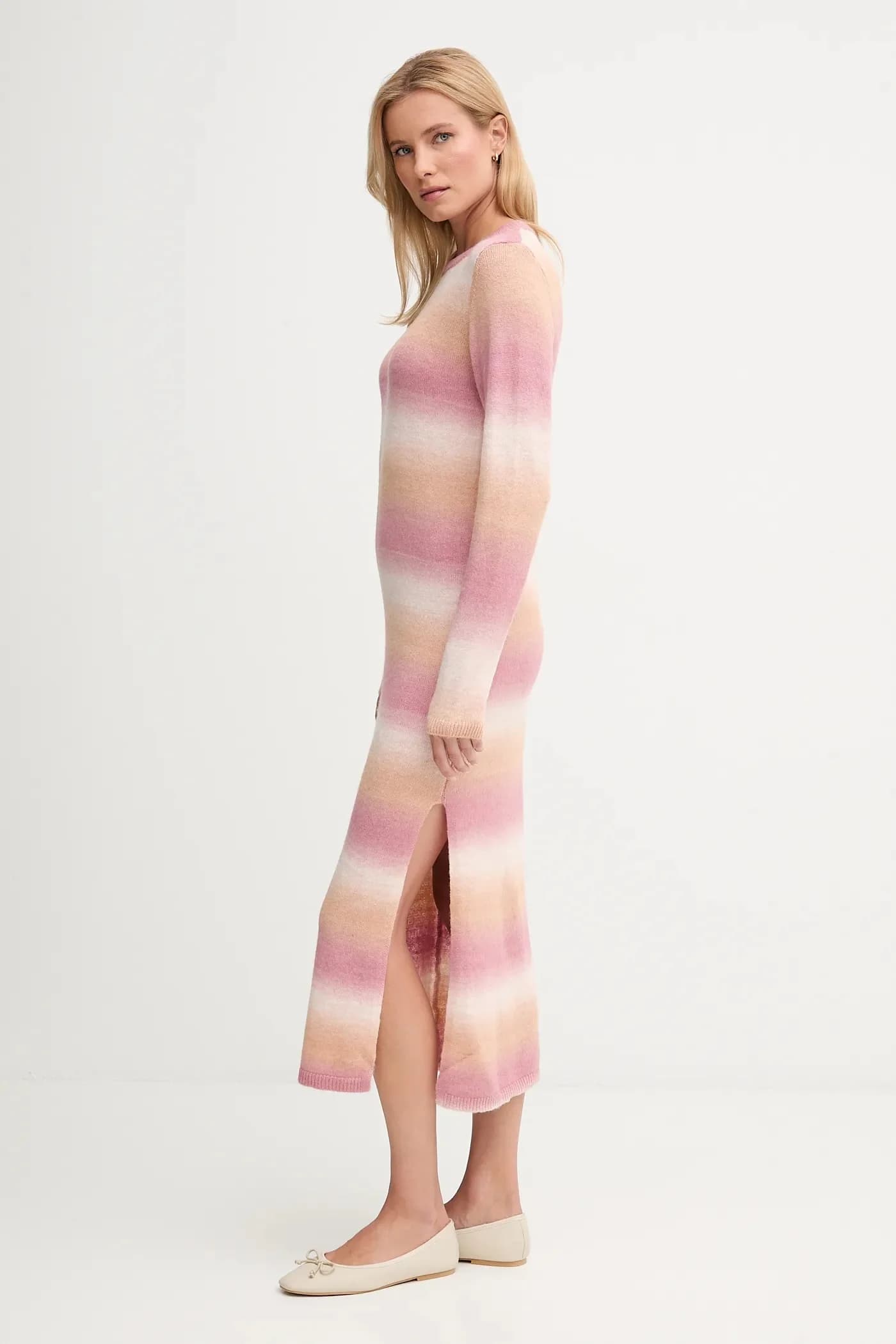 Платье из смесовой шерсти - фото 2