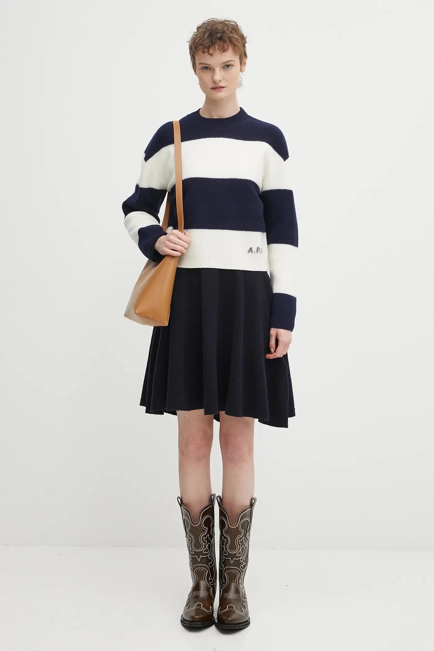 Шерстяной свитер пенни с подтяжками - фото 5