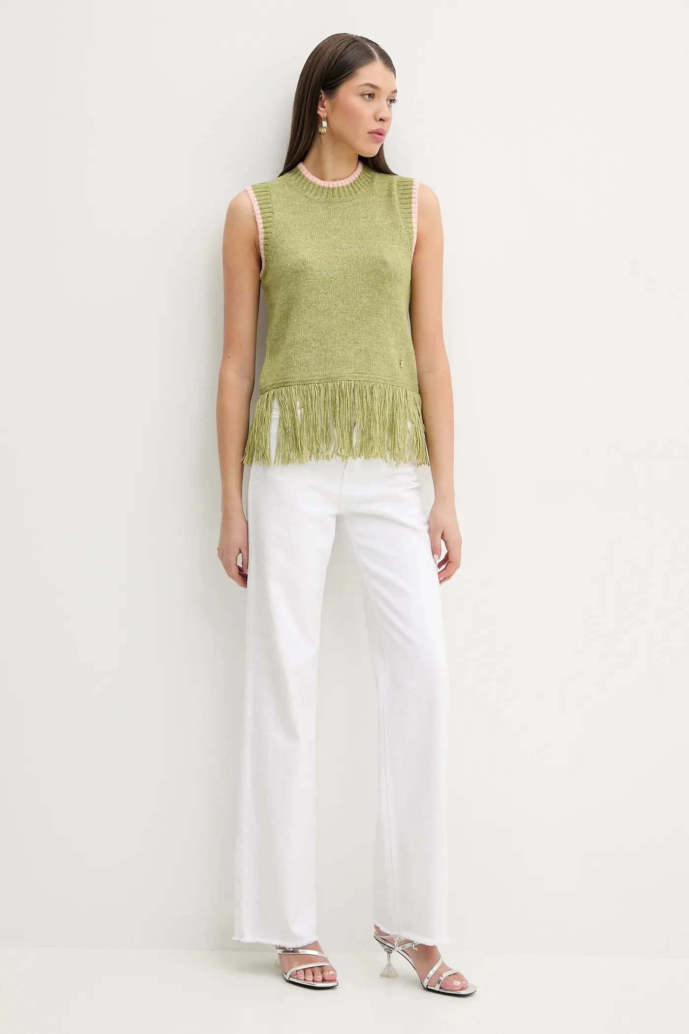 Жилет из смесовой шерсти - фото 2