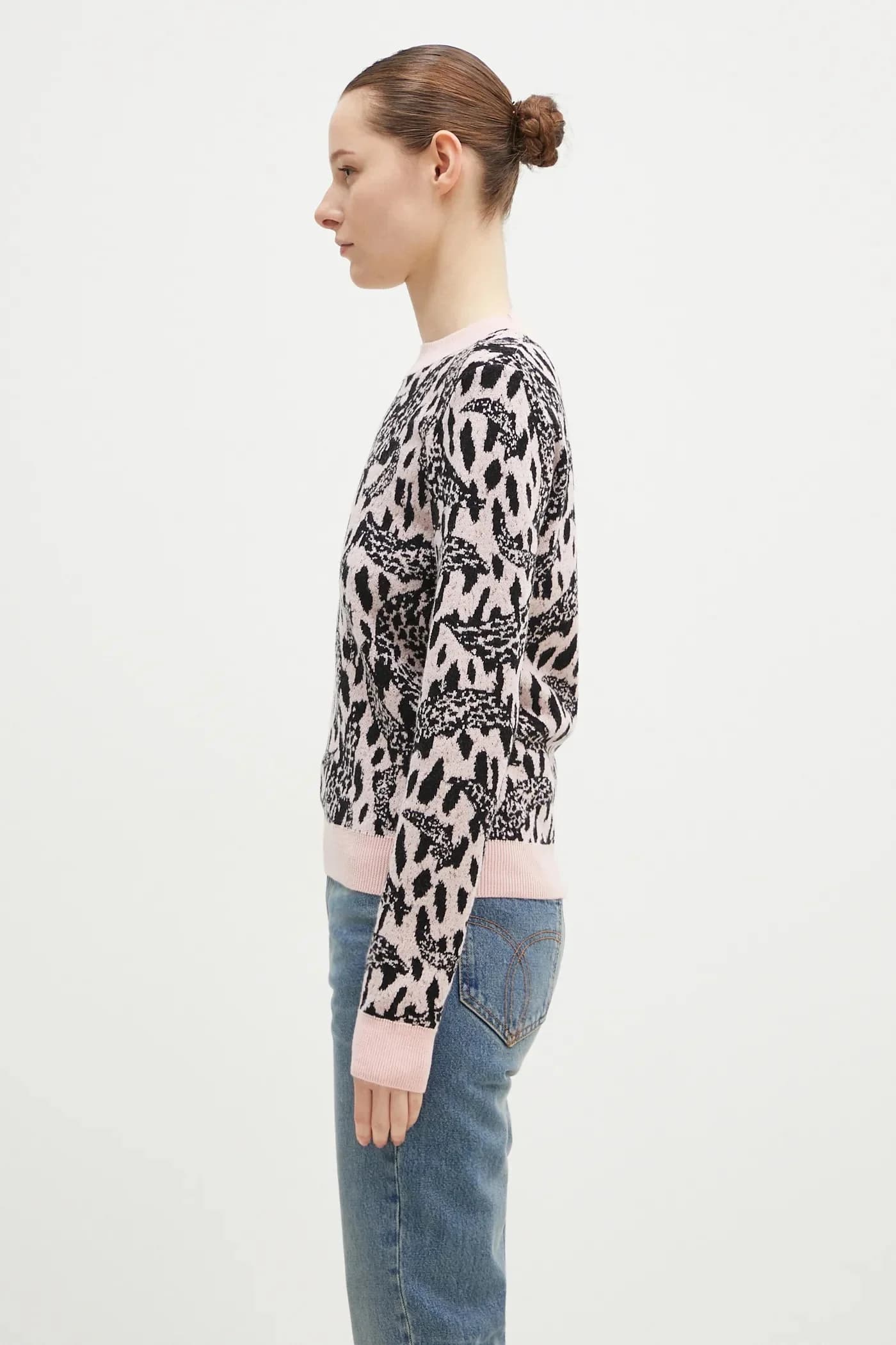 Розовый свитер Banimalier из смесовой шерсти - фото 2