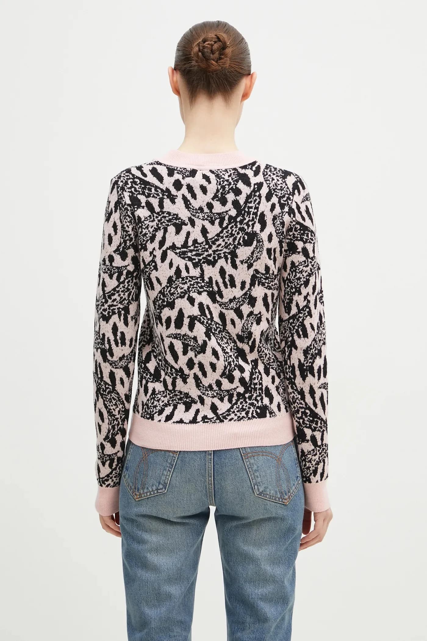 Розовый свитер Banimalier из смесовой шерсти - фото 3