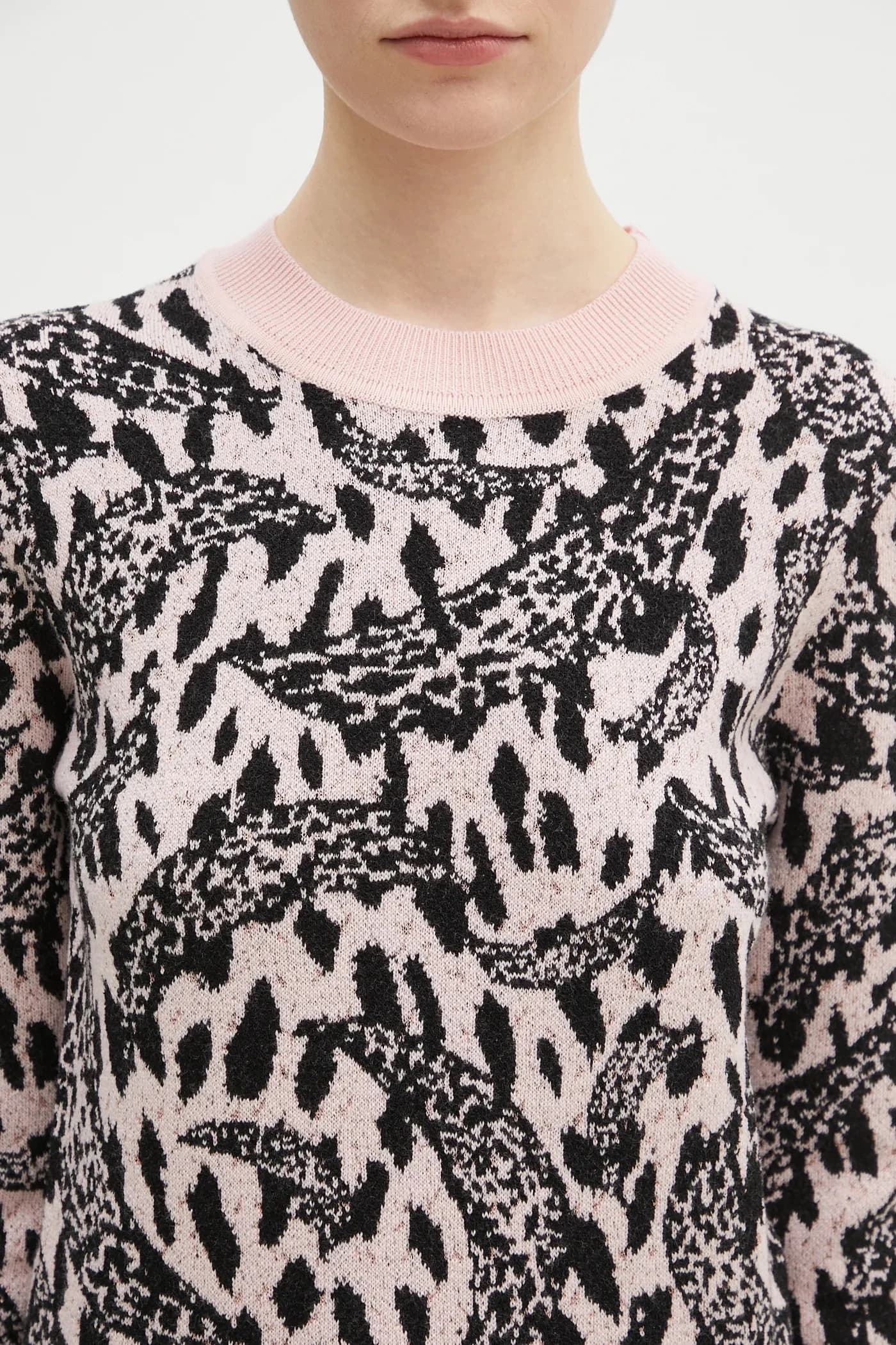 Розовый свитер Banimalier из смесовой шерсти - фото 4