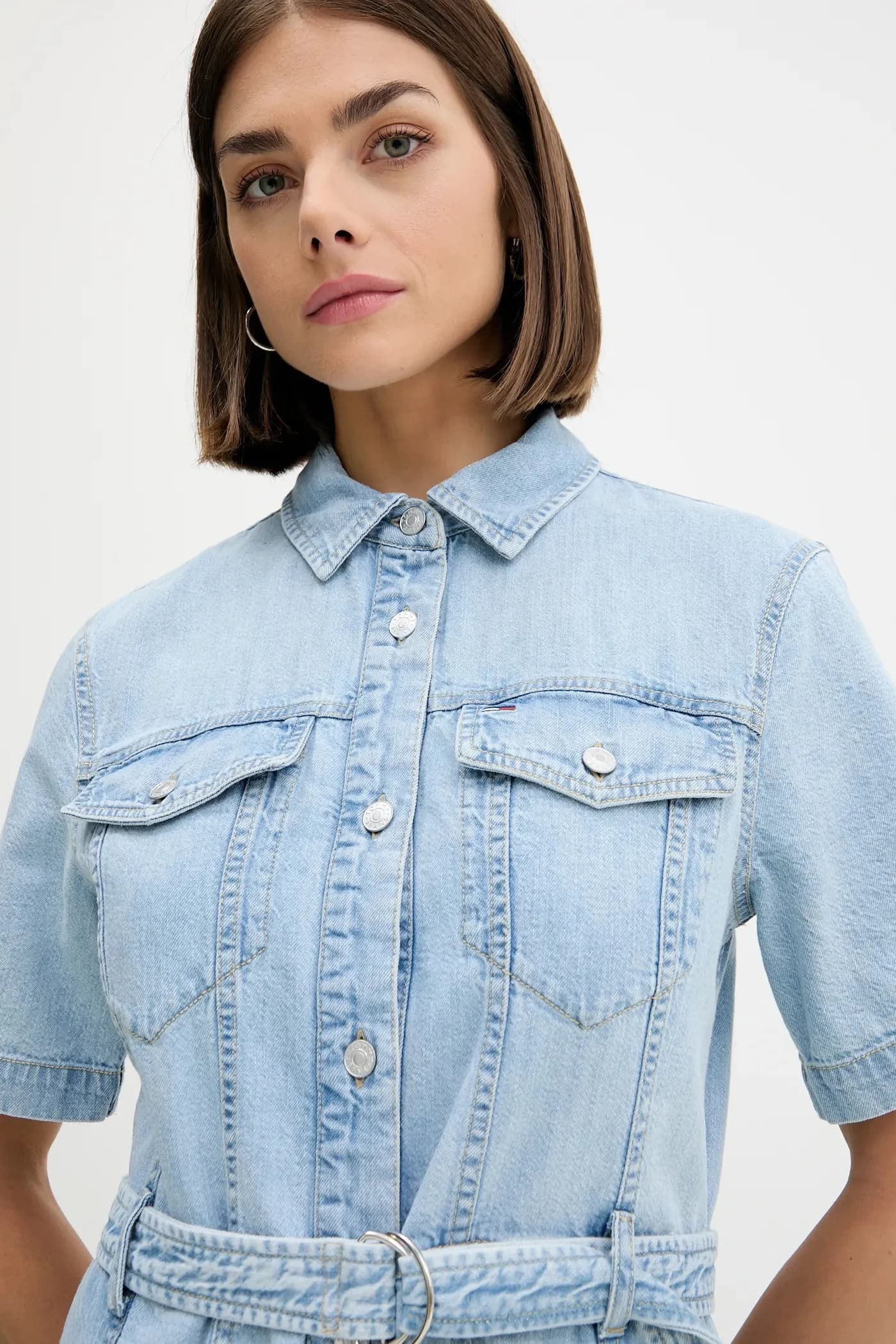 Джинсовое платье - фото 4