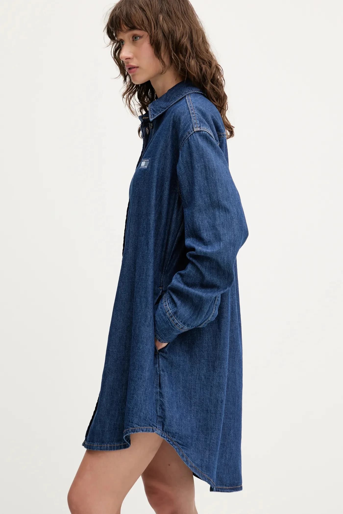 Джинсовое платье - фото 4