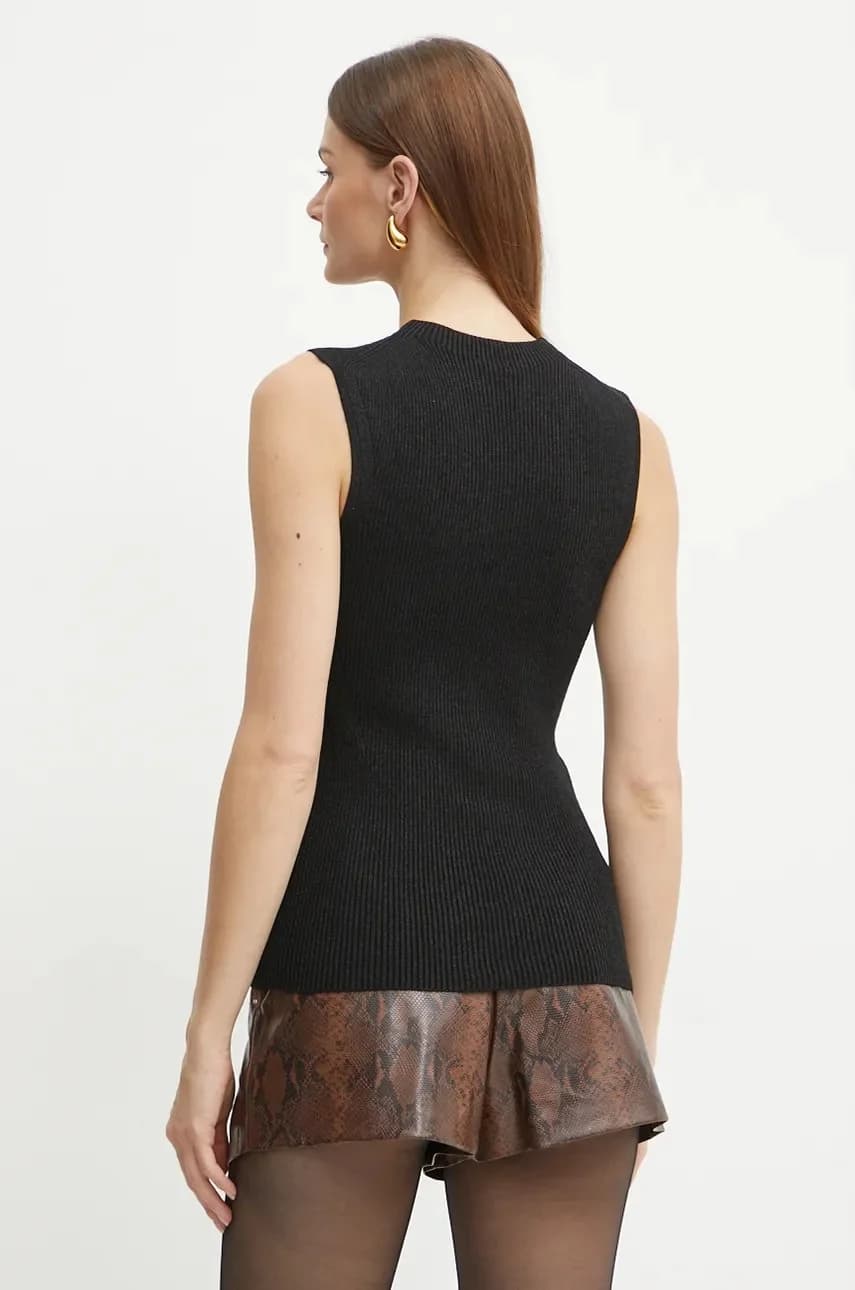 Жилет из смесовой шерсти - фото 3