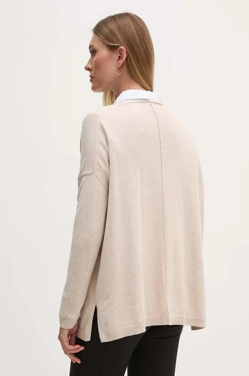 Свитер ISELA с V-образным вырезом из смесовой шерсти - фото 3