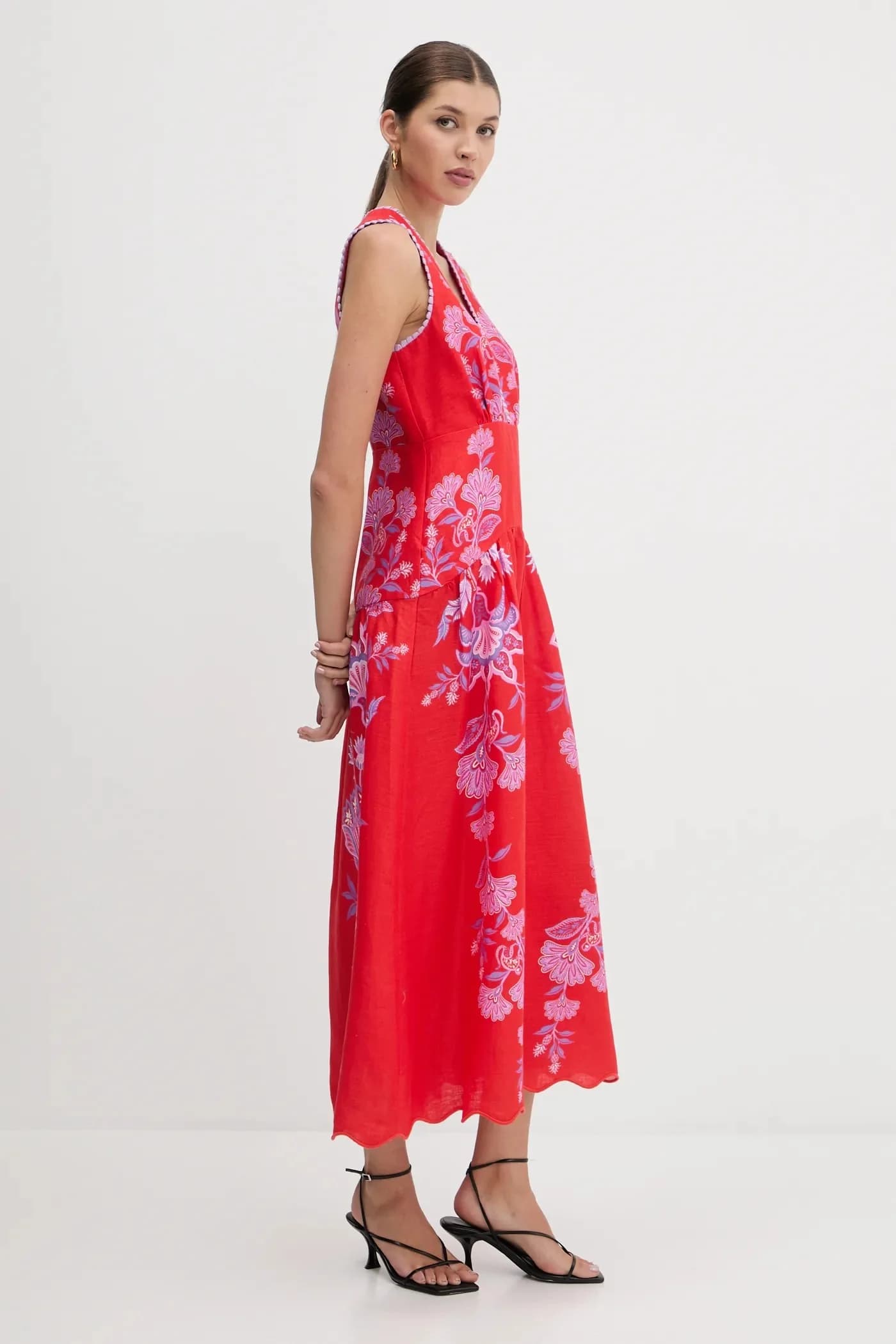 Льняное платье - фото 2