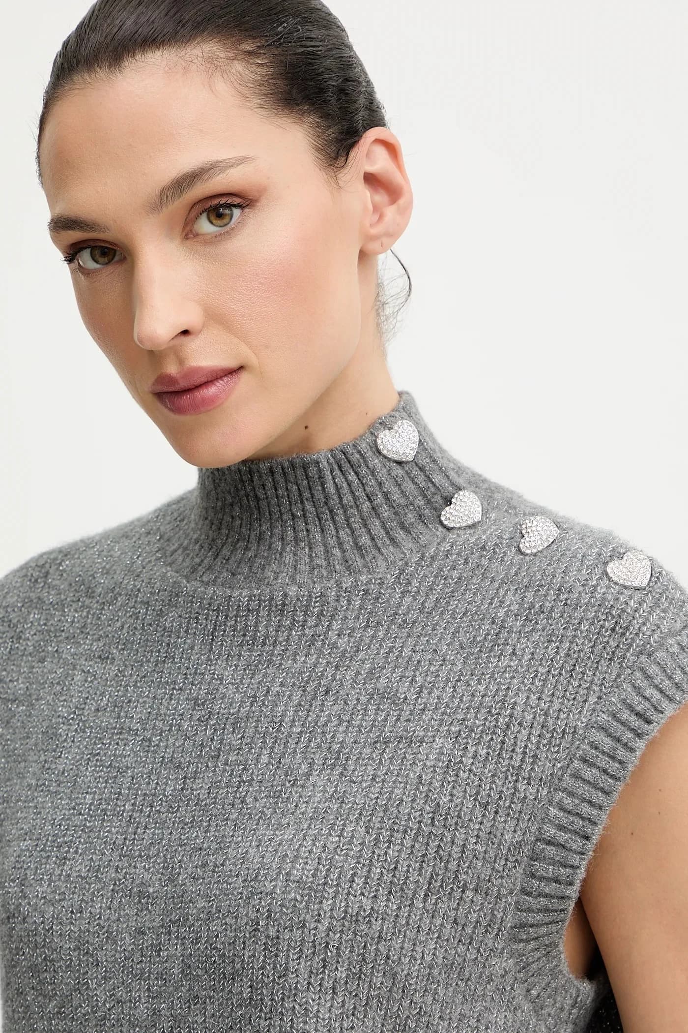 Жилет из смесовой шерсти - фото 4