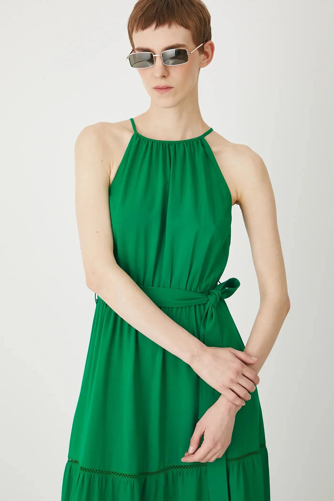 Платье из смесового льна - фото 4