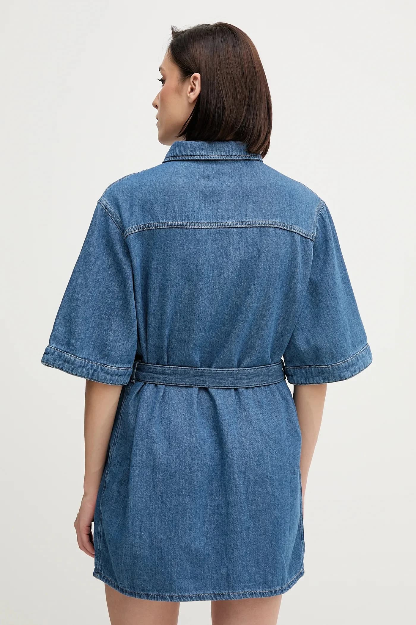 Платье из смесового льна - фото 3