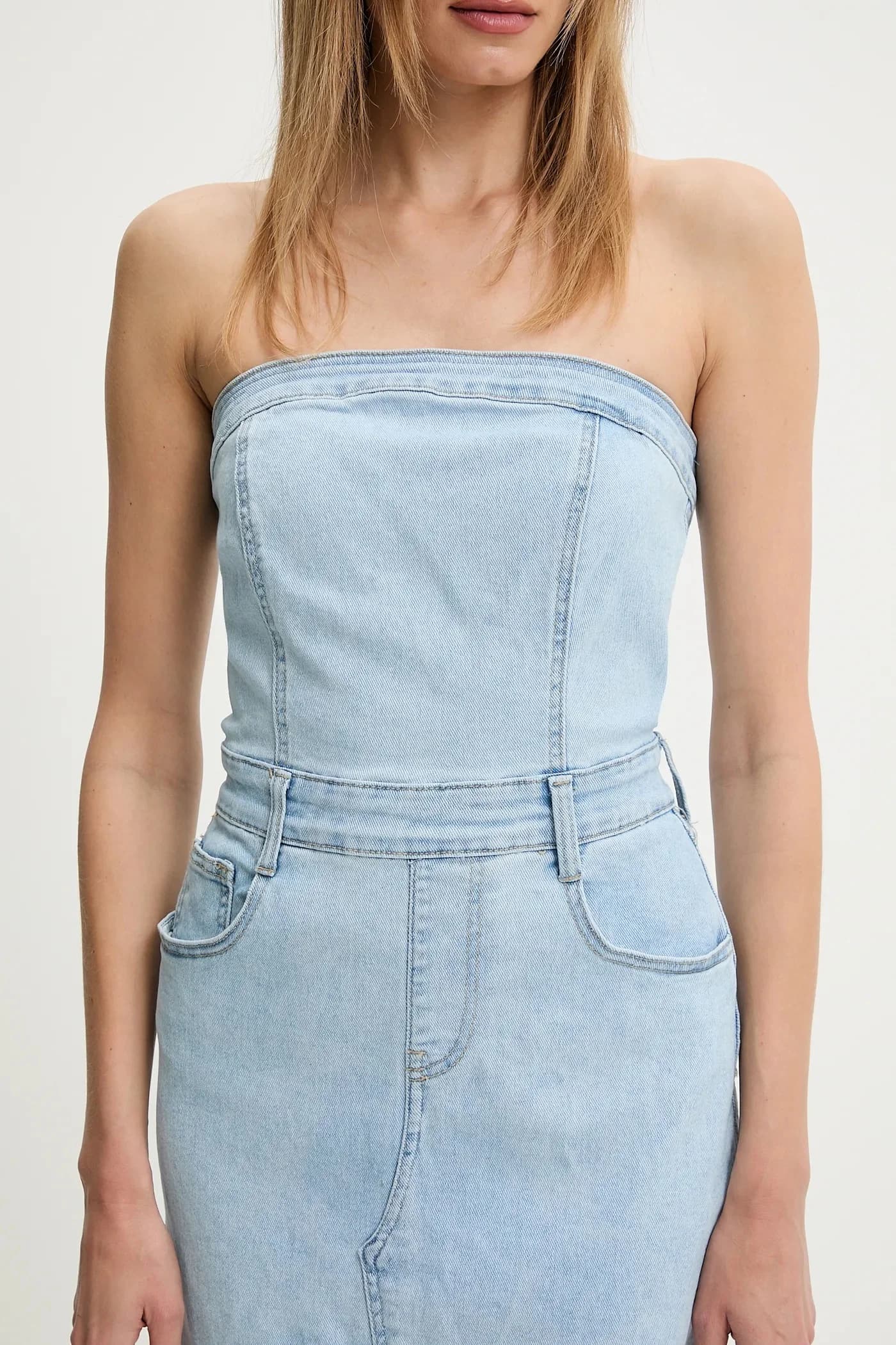 Джинсовое платье - фото 4