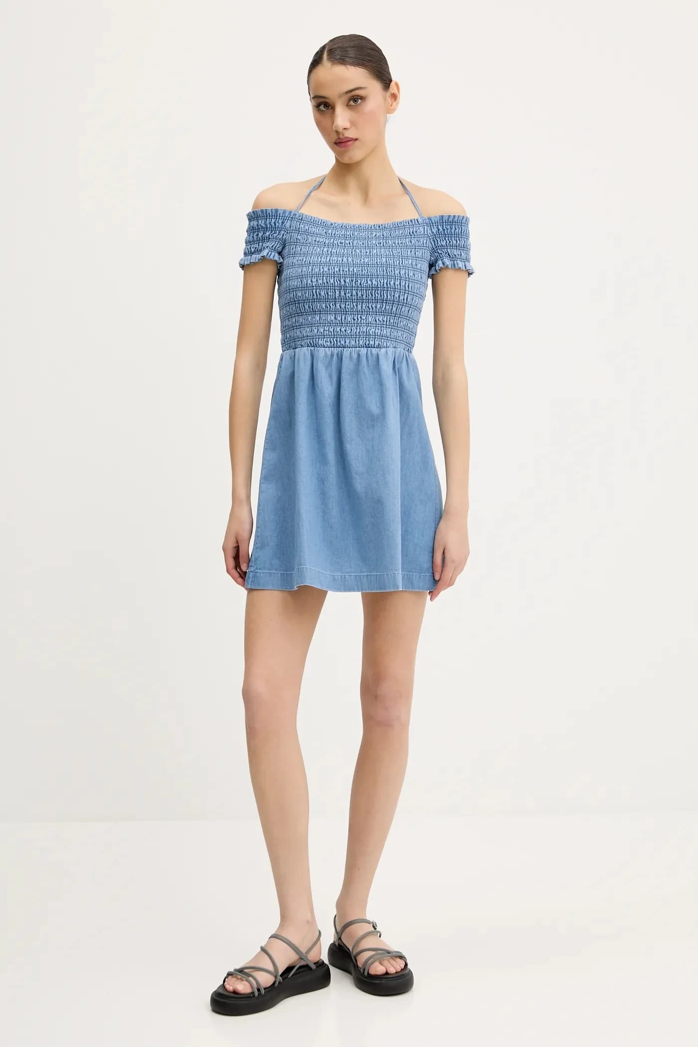 Джинсовое платье - фото 2