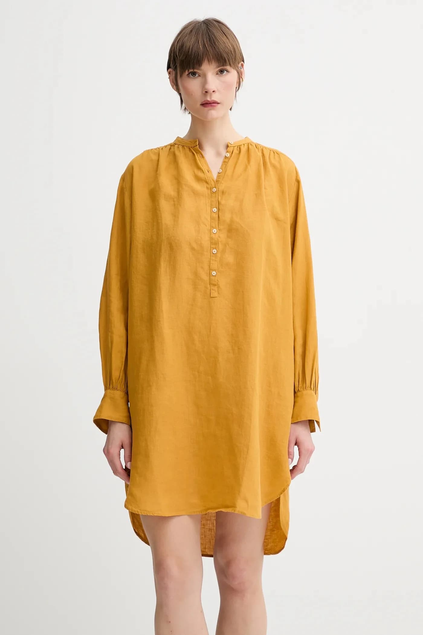 Льняное платье