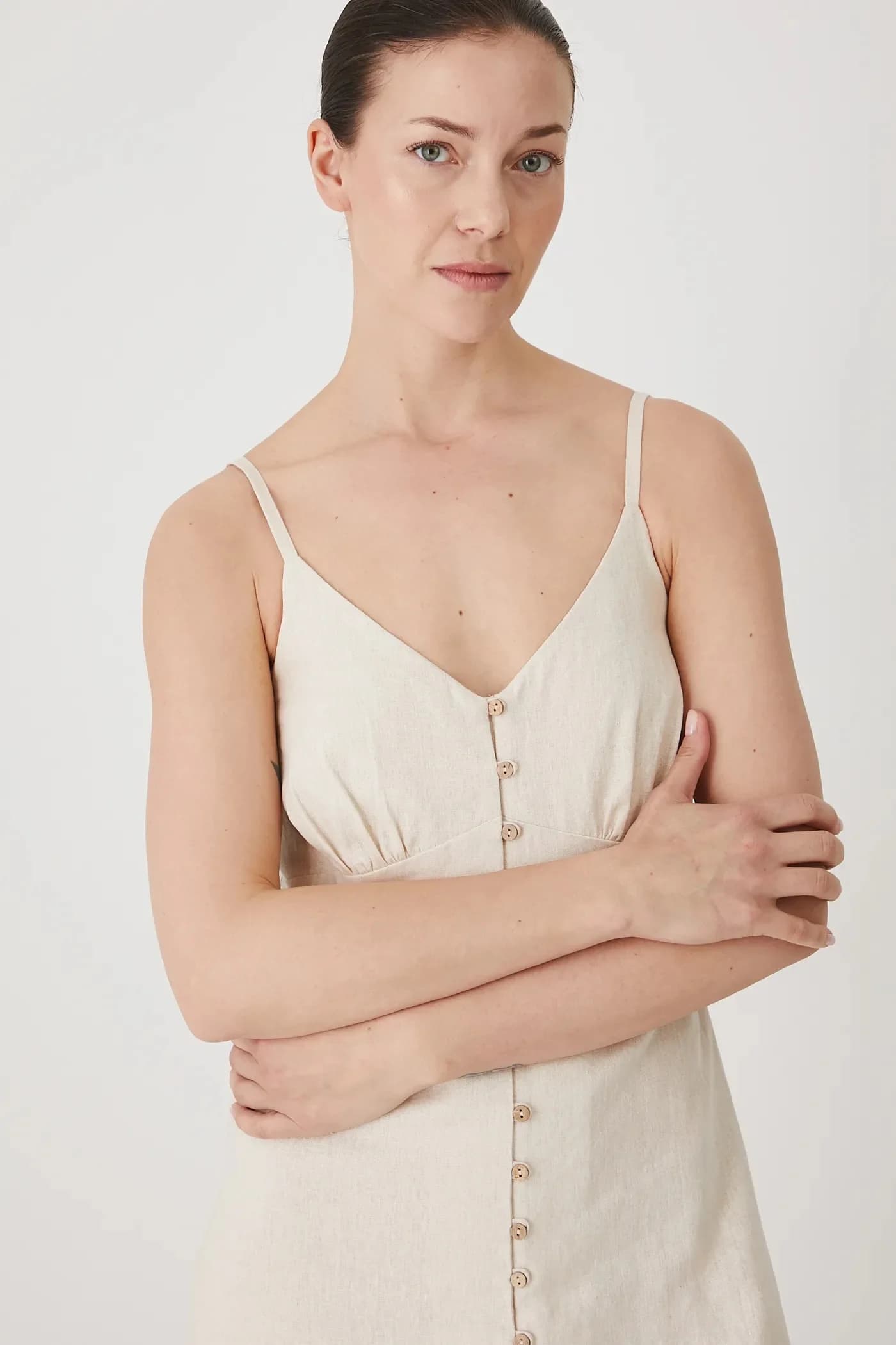 Льняное платье - фото 2