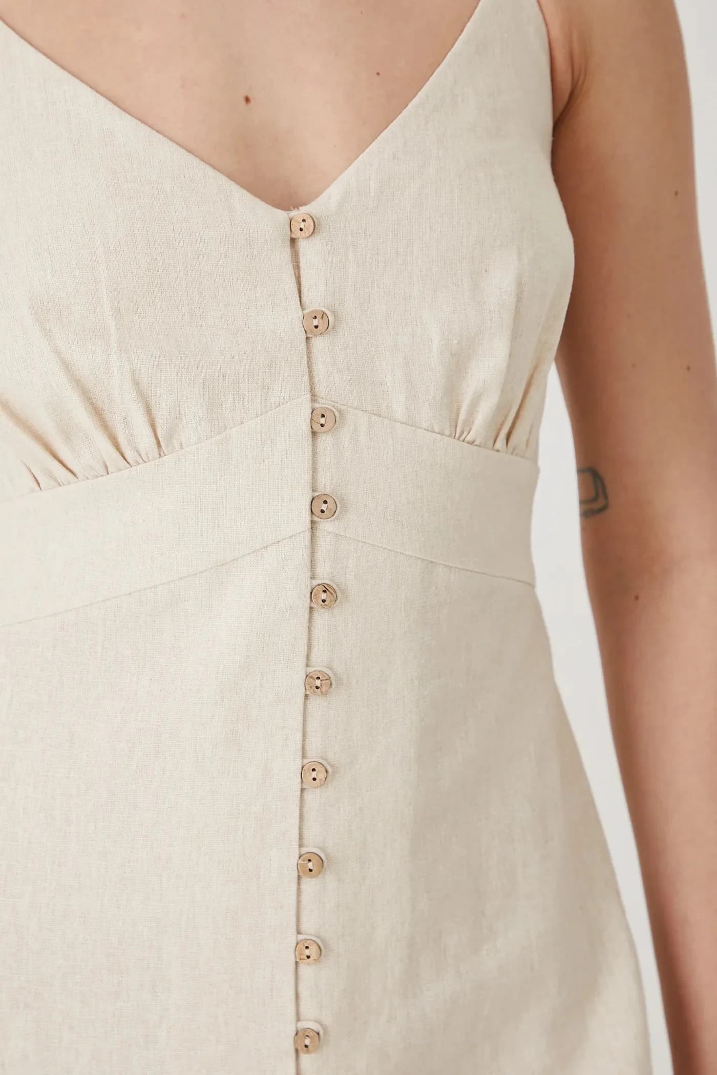 Льняное платье - фото 6