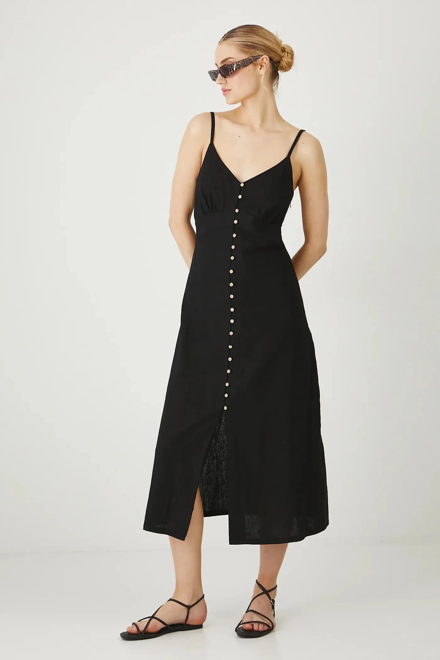 Льняное платье - фото 3