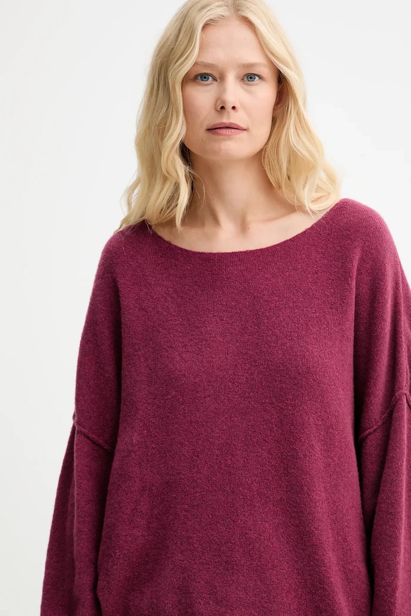 Свитер из смесовой шерсти PULL ML COL BATEAU - фото 4