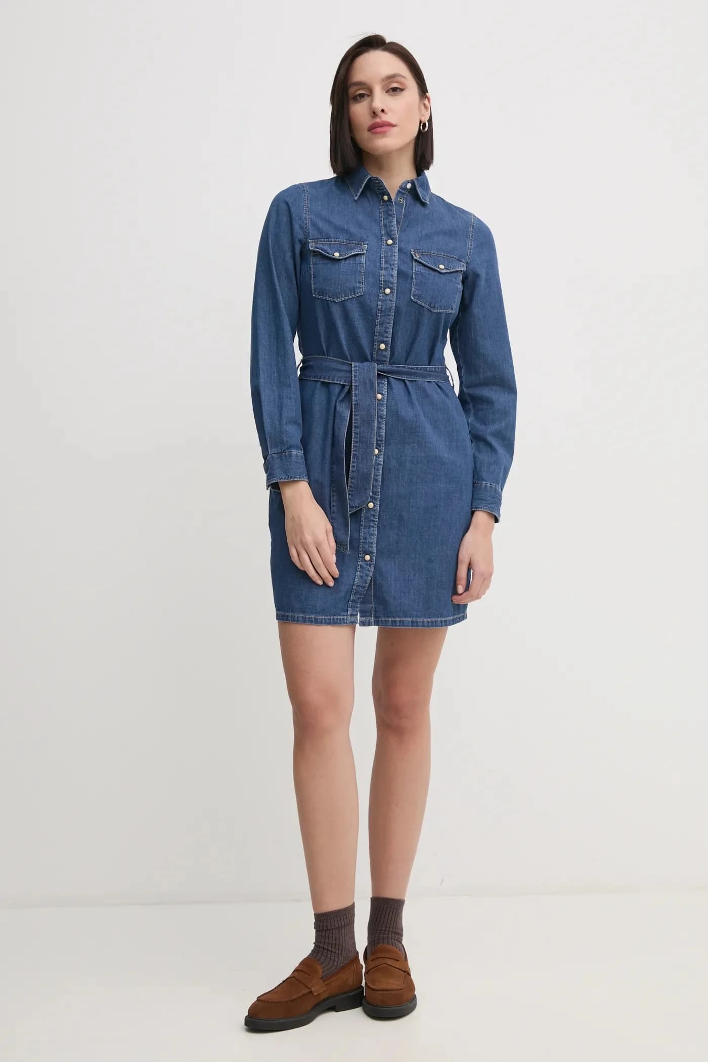 ОБЫЧНОЕ ДЖИНСОВОЕ ПЛАТЬЕ джинсовое платье - фото 2